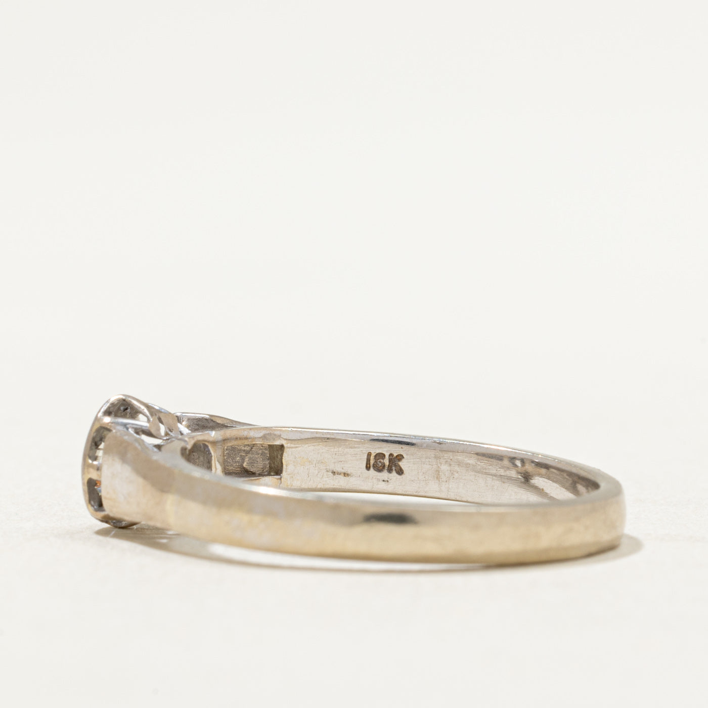 Solitaire Bezel Set Diamond Ring | 0.22ct | SZ 8.75