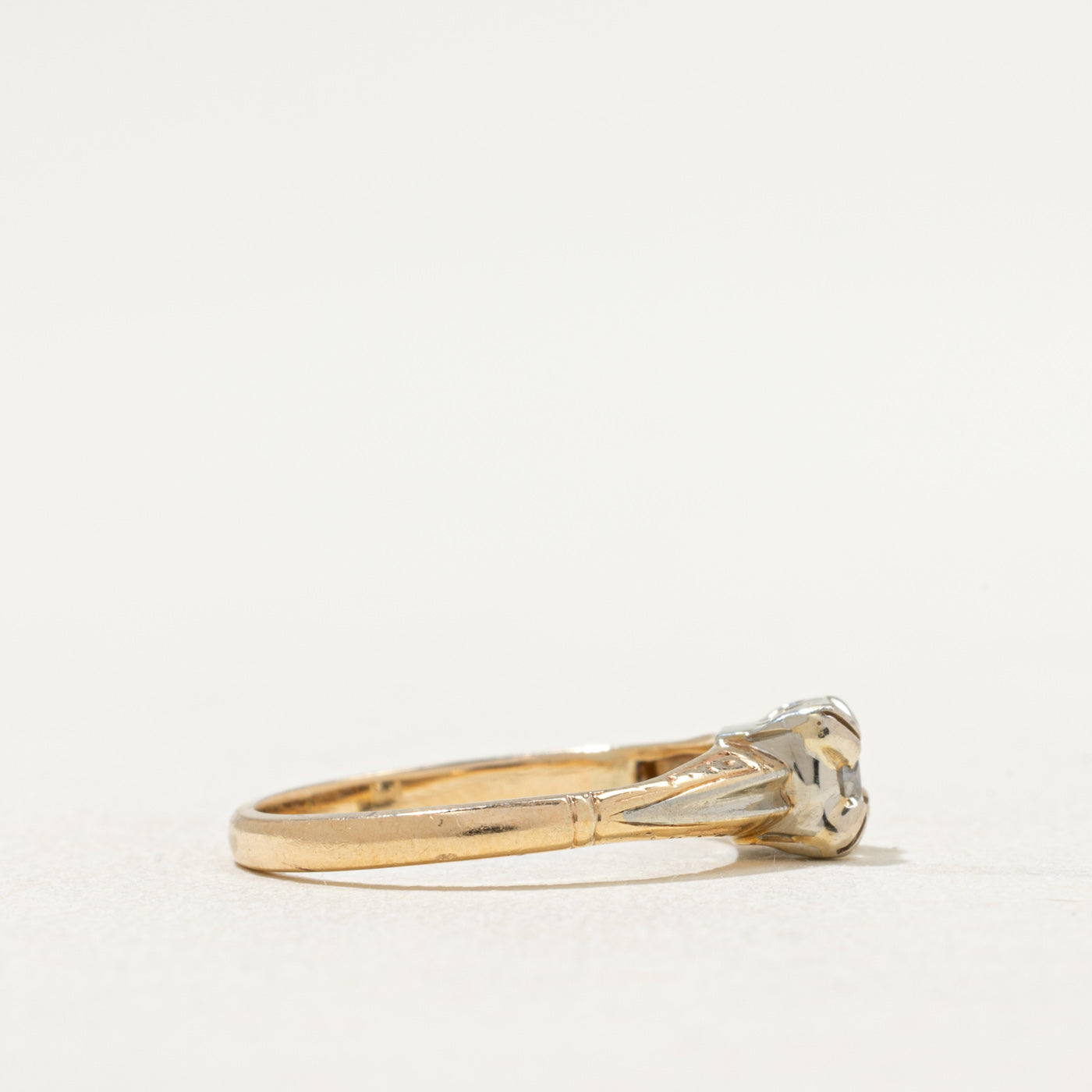 Vintage Solitaire Diamond Ring | 0.23ct | SZ 4.25