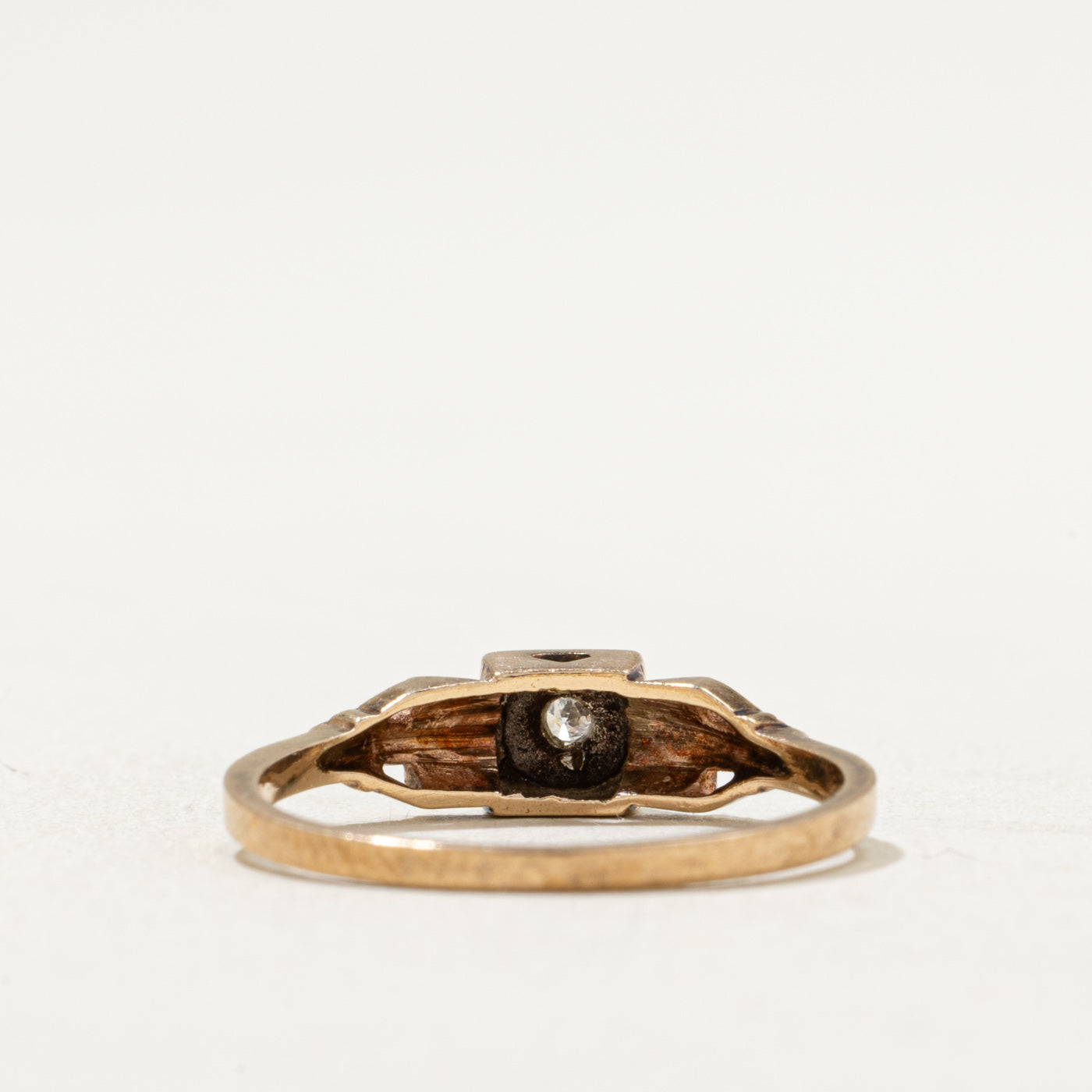 Vintage Solitaire Diamond Ring | 0.02ct | SZ 6.5