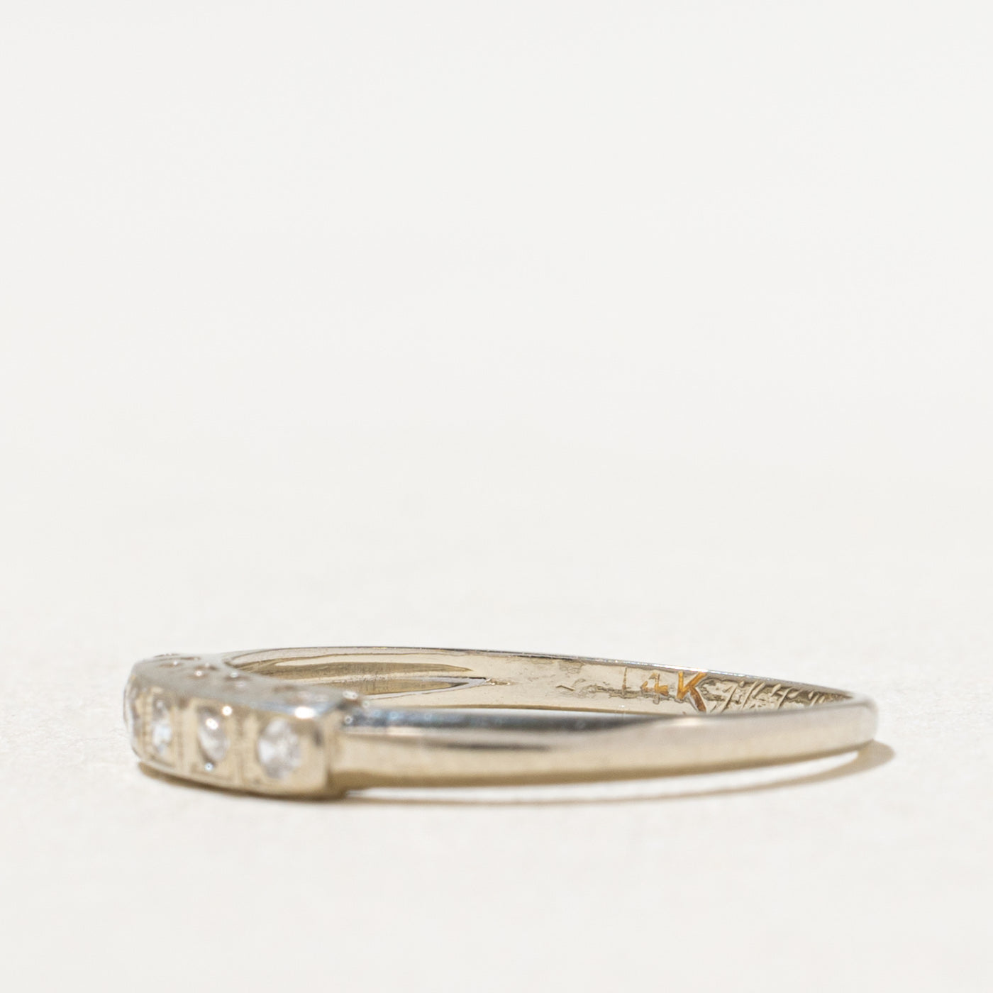Vintage Five Stone Diamond Ring | 0.05ctw | SZ 4.75