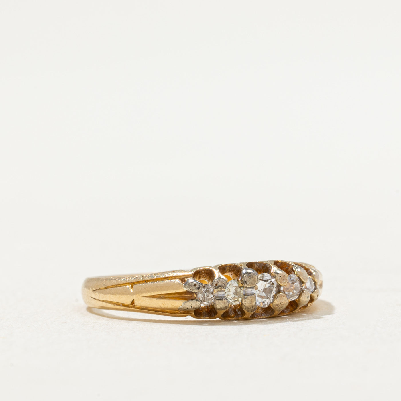 Vintage Five Stone Diamond Ring | 0.15ctw | SZ 6.25