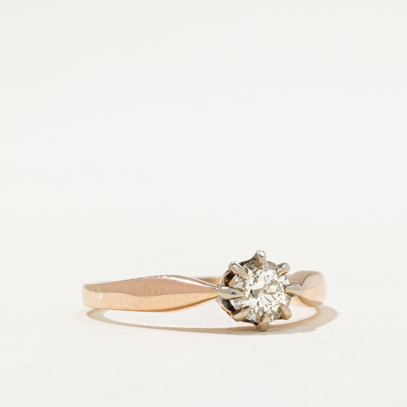 Solitaire Old European Cut Diamond Ring | 0.62ct | SZ 9.25