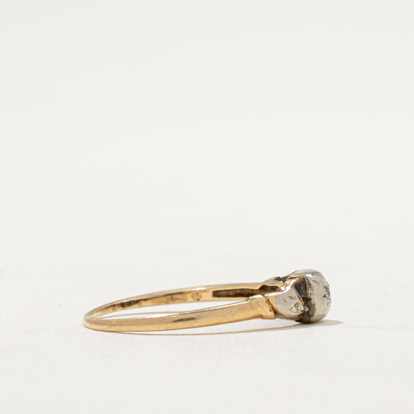 Vintage Single Stone Diamond Ring | 0.10ct | SZ 6.5