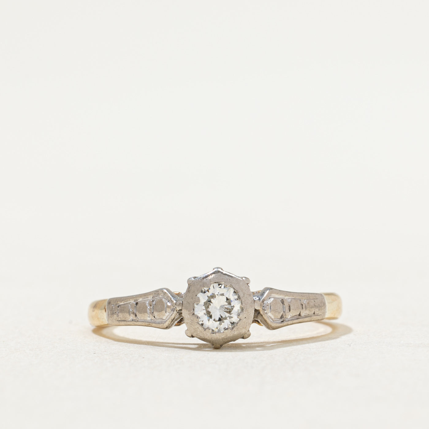 Vintage Single Stone Diamond Ring | 0.17ct | SZ 5.5