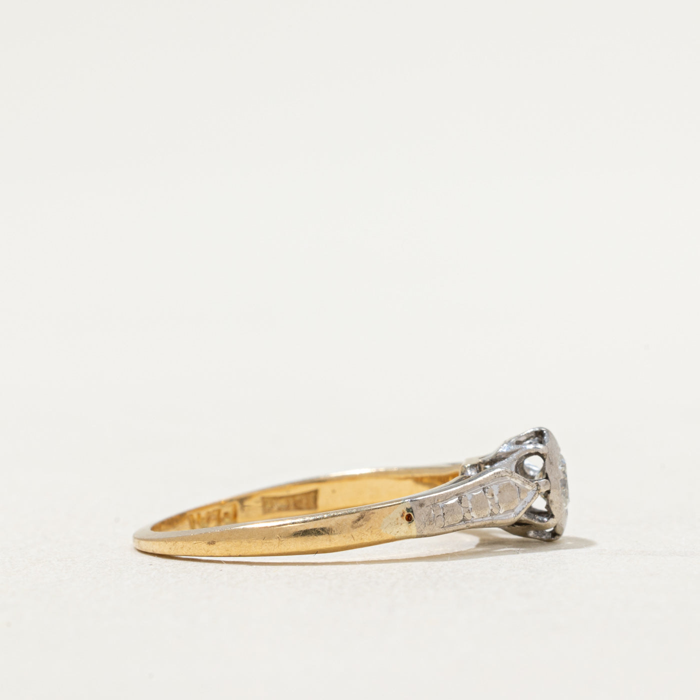 Vintage Single Stone Diamond Ring | 0.17ct | SZ 5.5