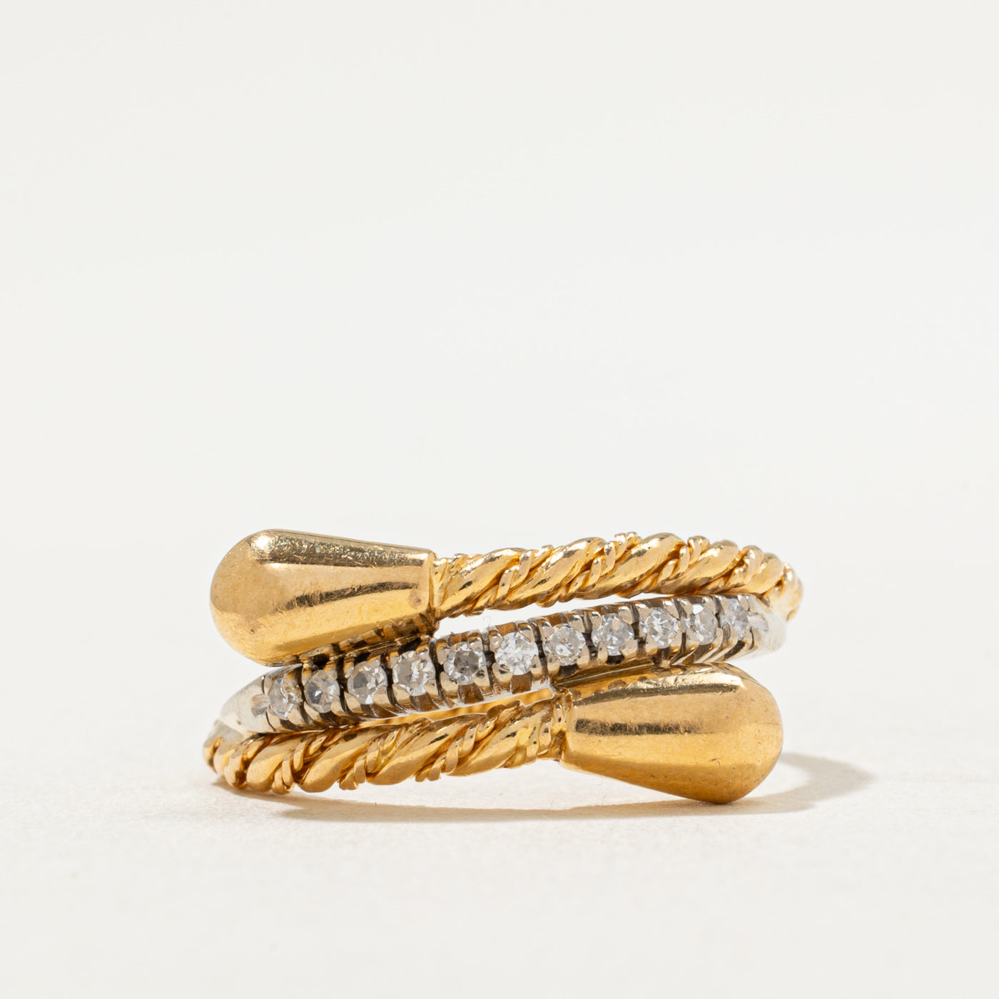Diamond Wrap Rope Ring | 0.11ctw | SZ 6.75