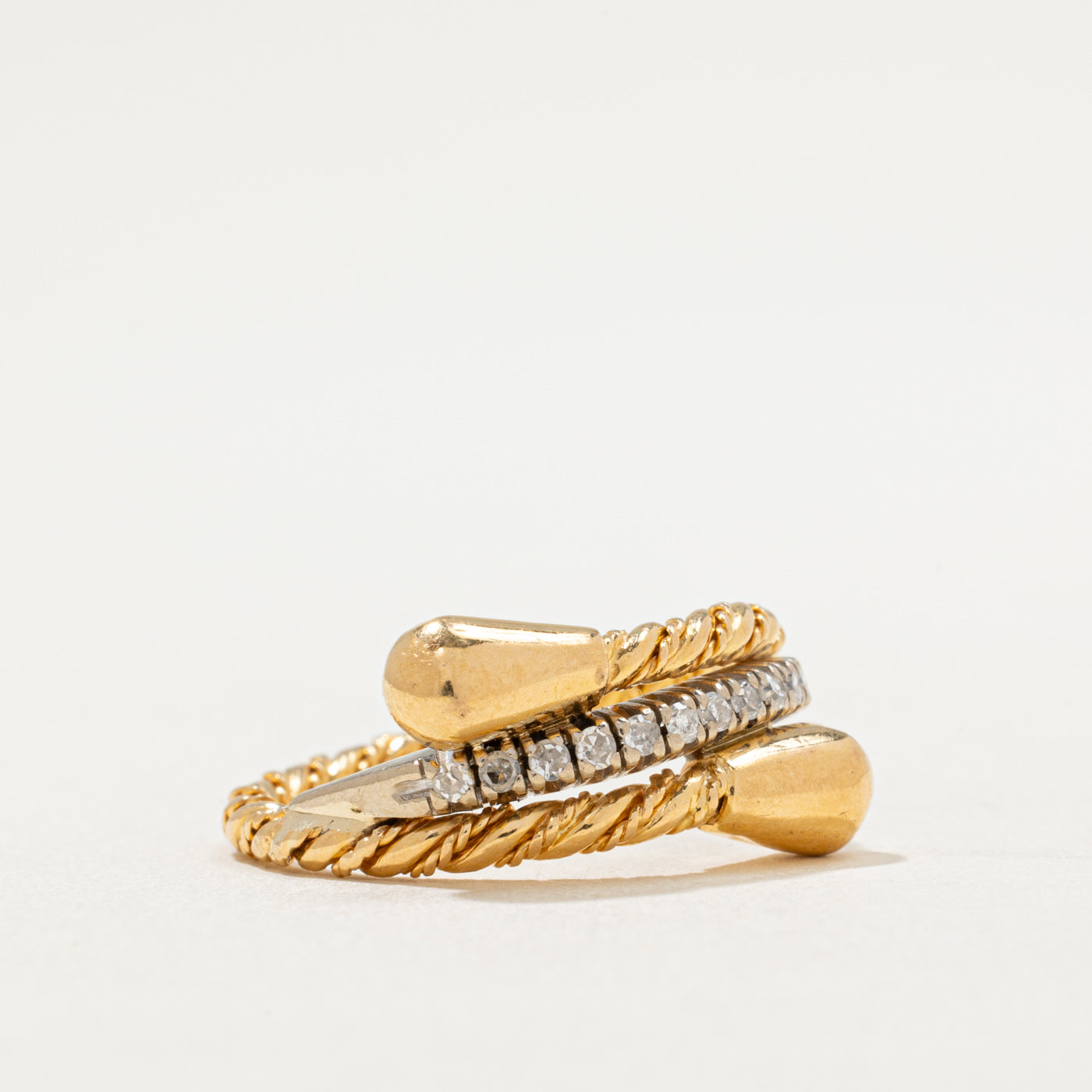 Diamond Wrap Rope Ring | 0.11ctw | SZ 6.75