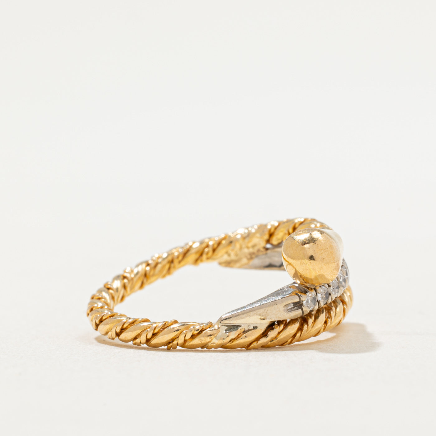 Diamond Wrap Rope Ring | 0.11ctw | SZ 6.75