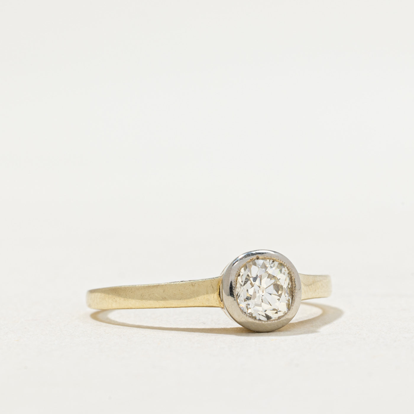 Bague de fiançailles ancienne en diamant de mine ancienne | 0,52 ct | Taille 7,5