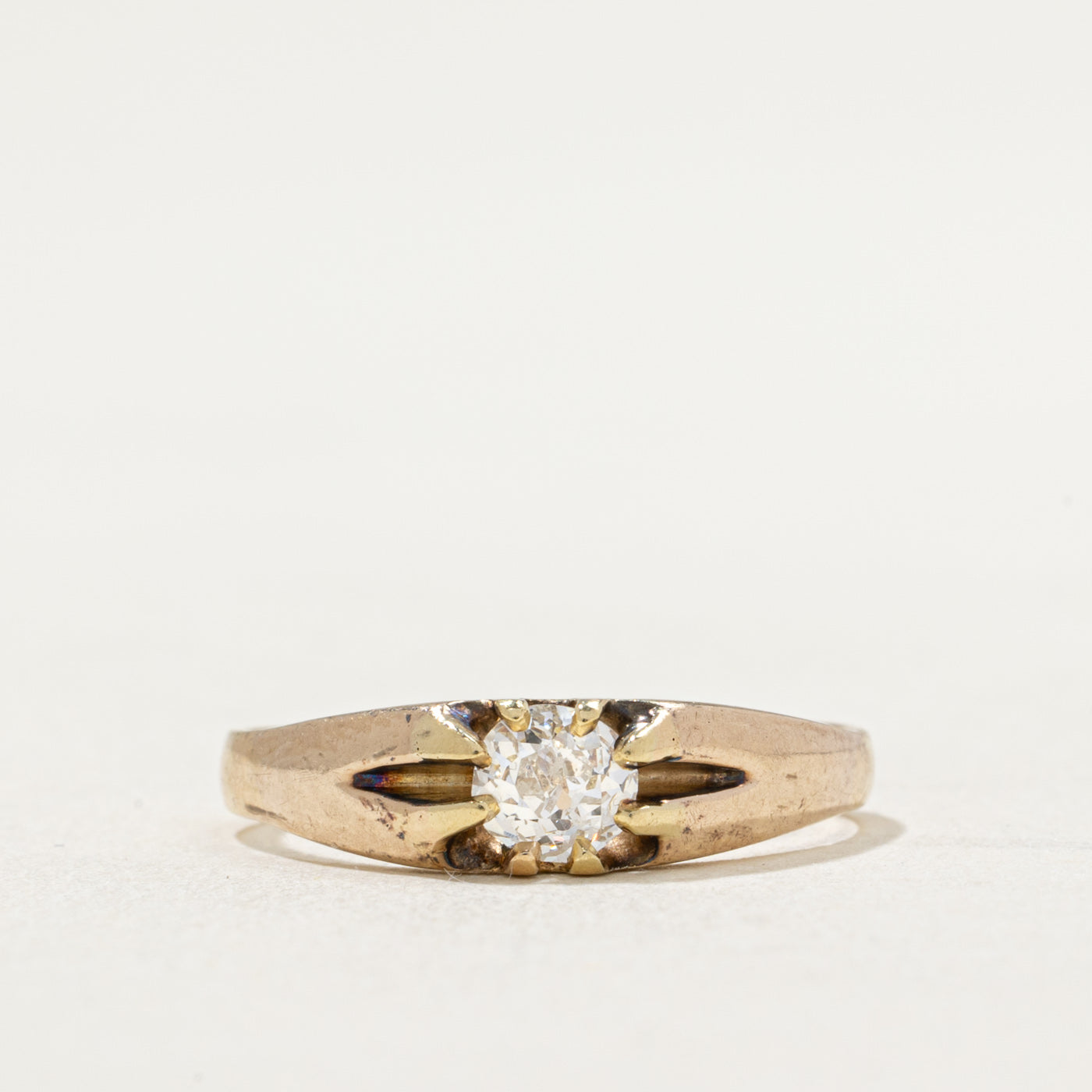 Antique Old Mine Diamond Ring | 0.35ct | SZ 6.5