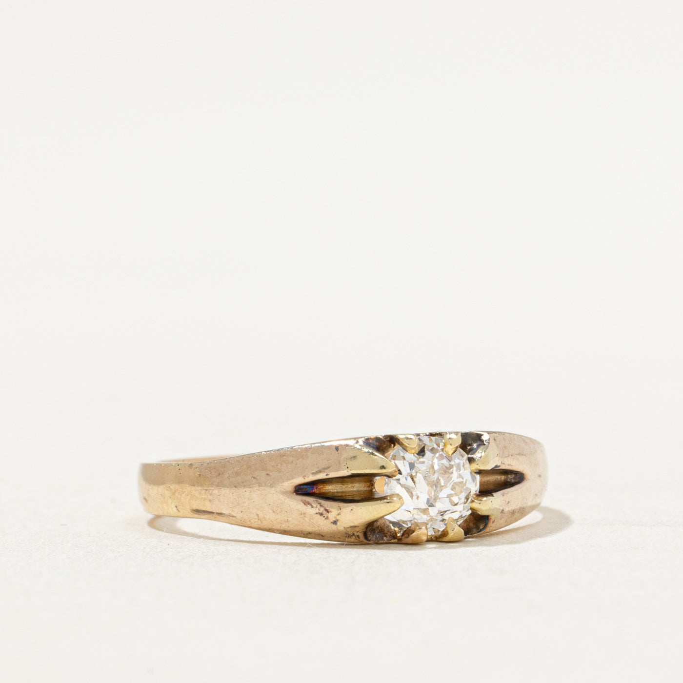 Antique Old Mine Diamond Ring | 0.35ct | SZ 6.5