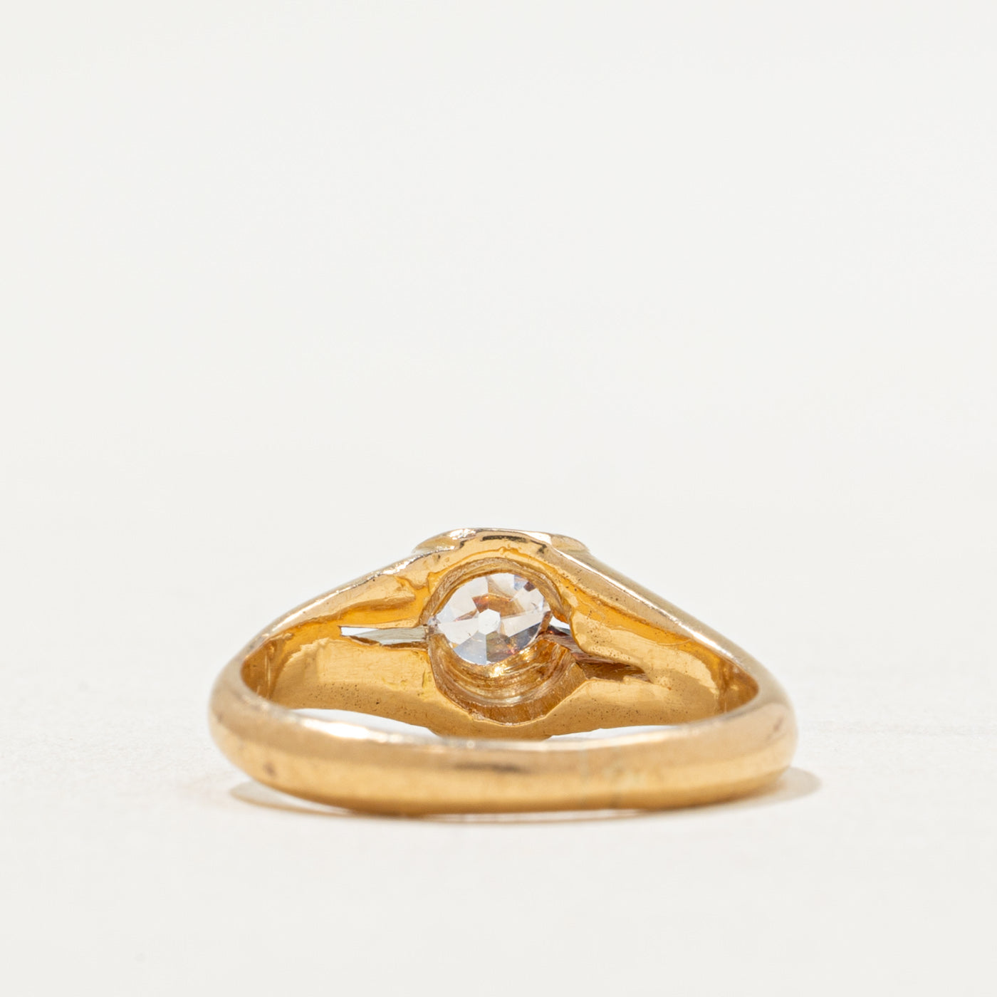 Antique Old Mine Diamond Ring | 0.20ct | SZ 2.5