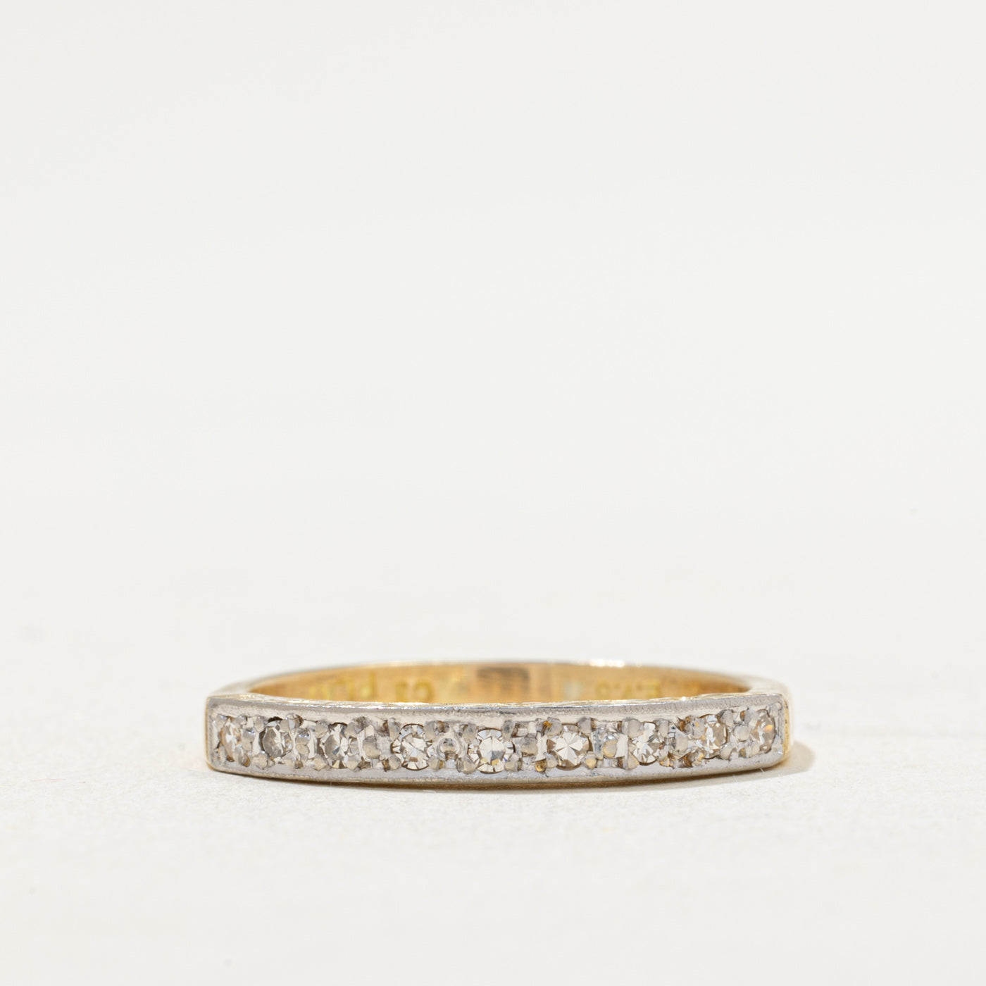 Vintage Semi Eternity Diamond Band | 0.13ctw | SZ 7.25