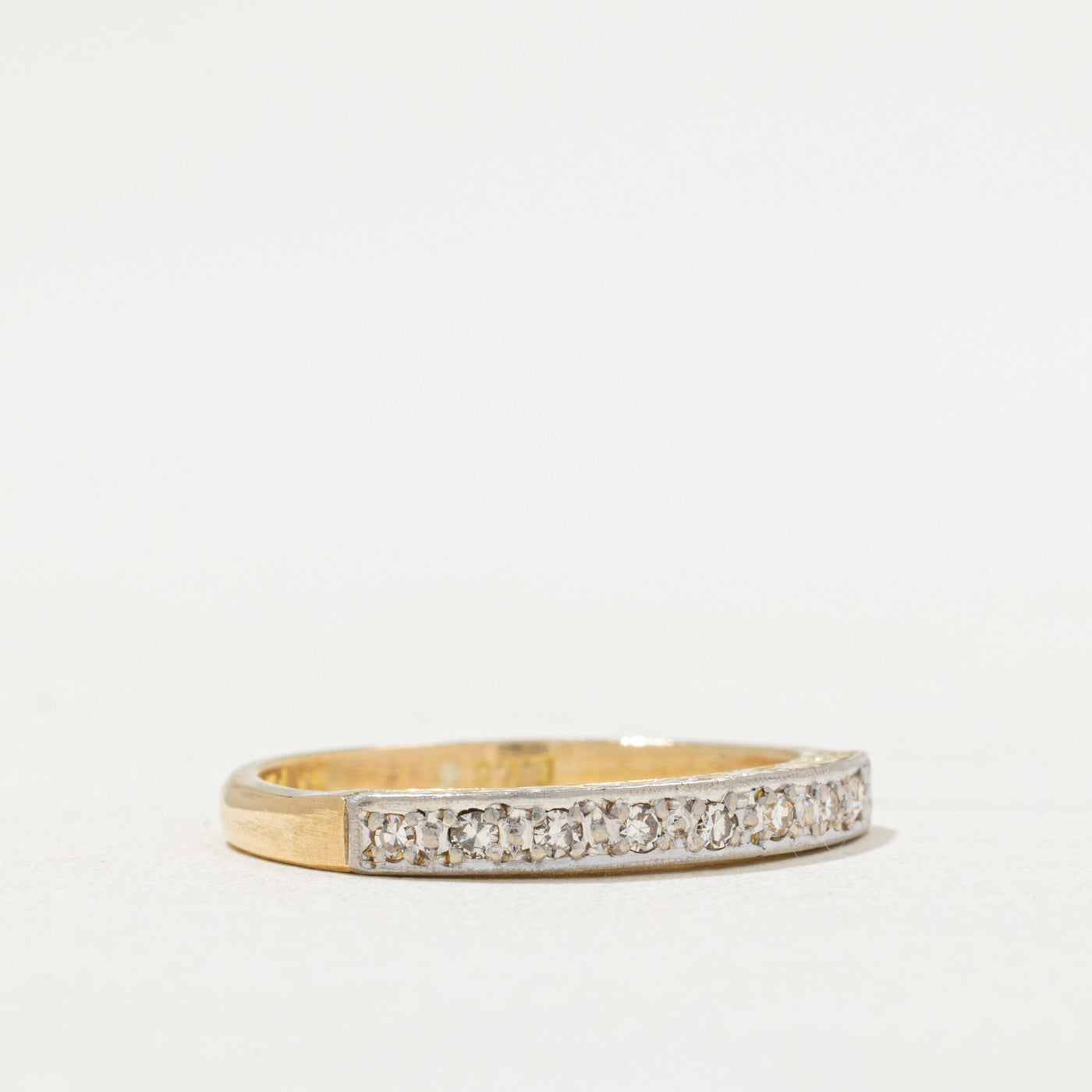 Vintage Semi Eternity Diamond Band | 0.13ctw | SZ 7.25