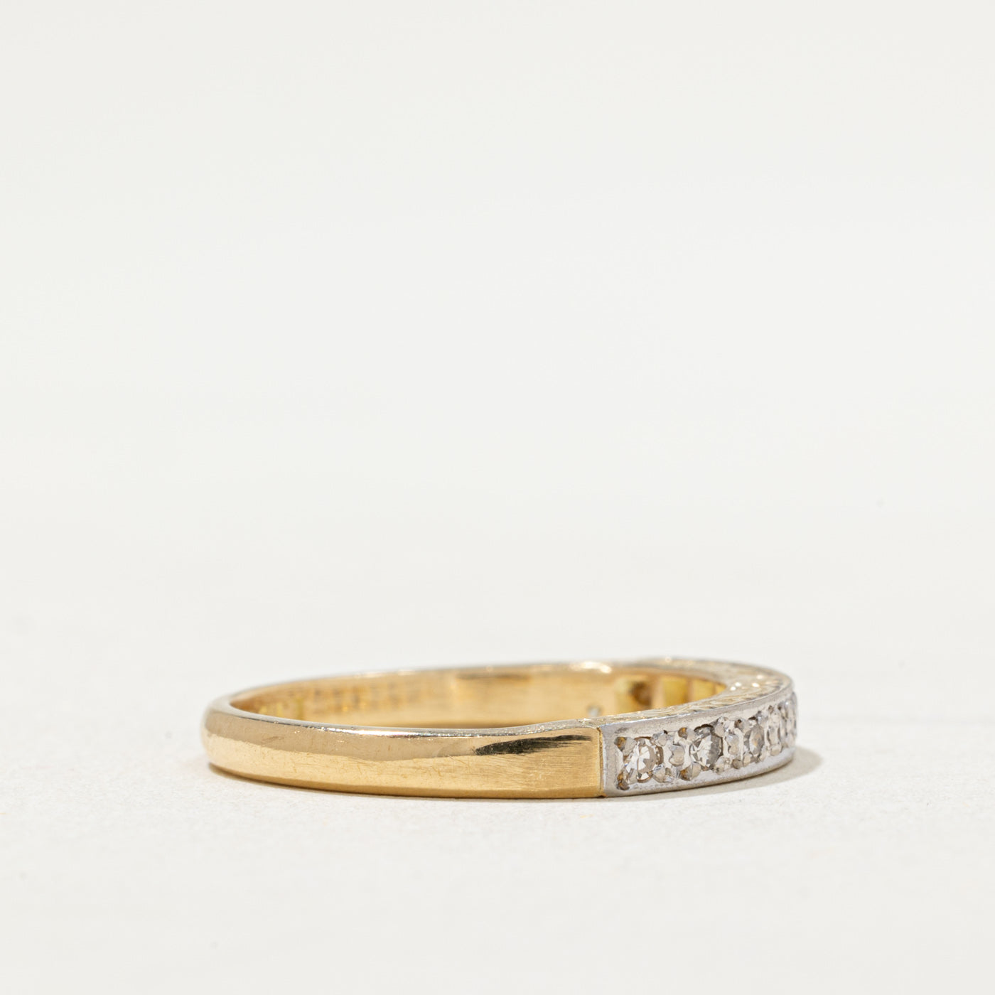 Vintage Semi Eternity Diamond Band | 0.13ctw | SZ 7.25