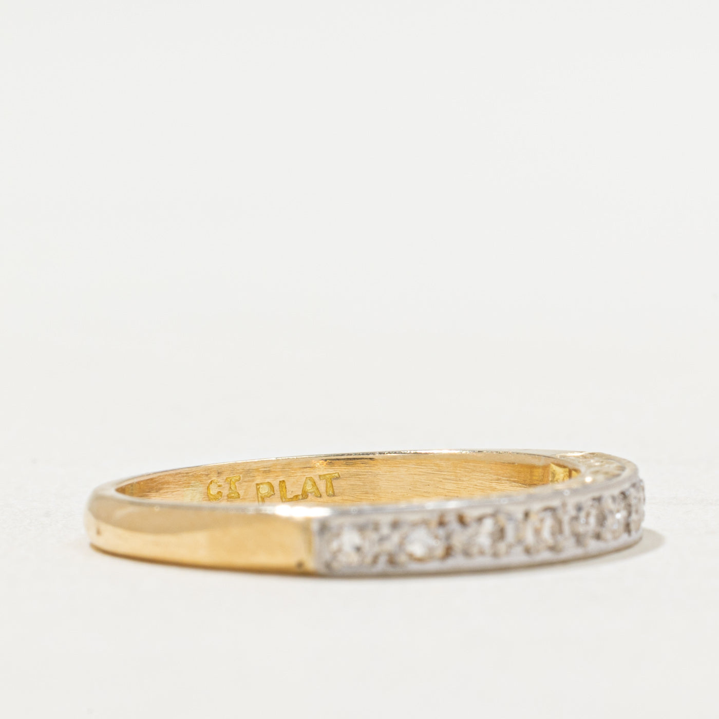Vintage Semi Eternity Diamond Band | 0.13ctw | SZ 7.25