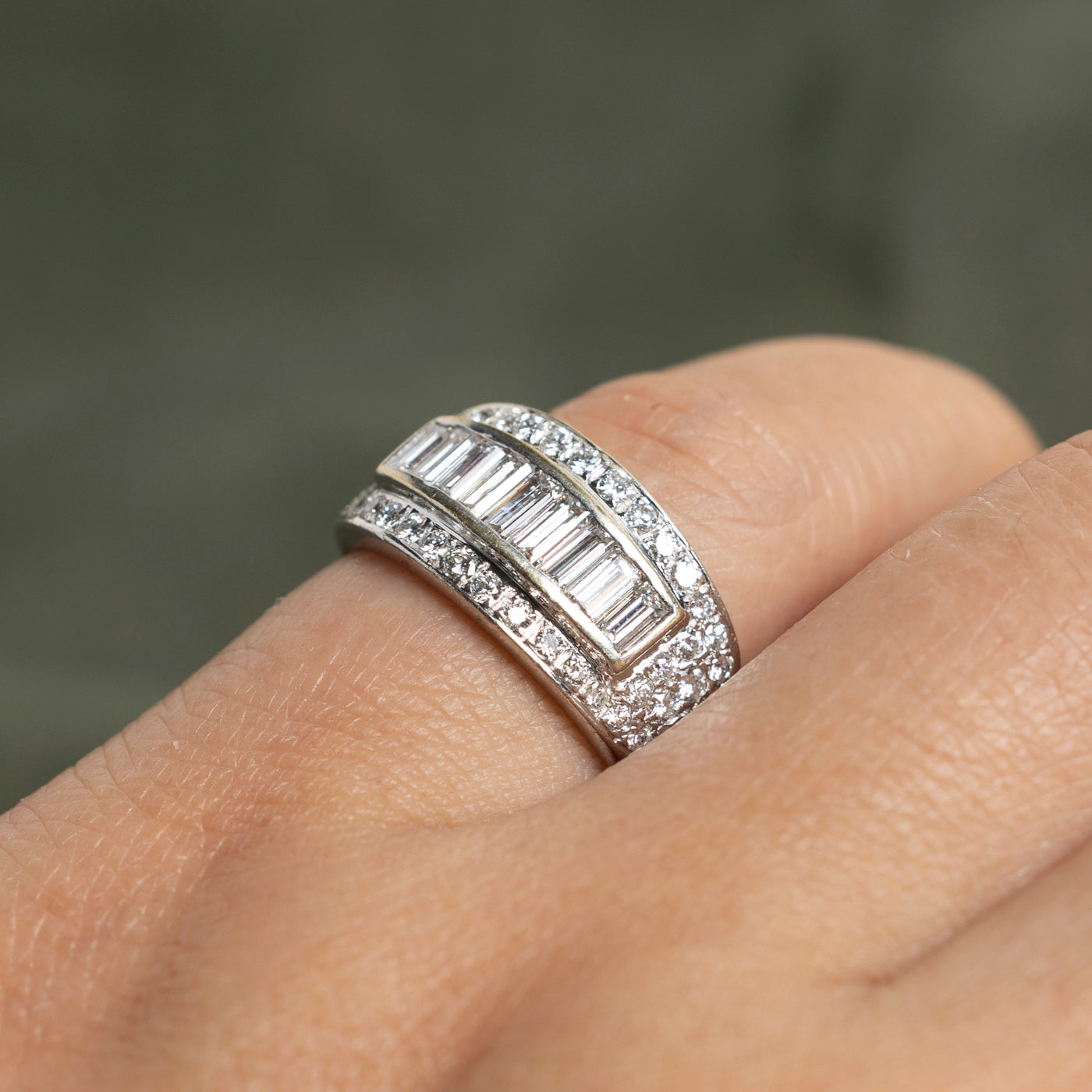 Multi Cut Diamond Cocktail Ring | 1.23ctw | SZ 5.5