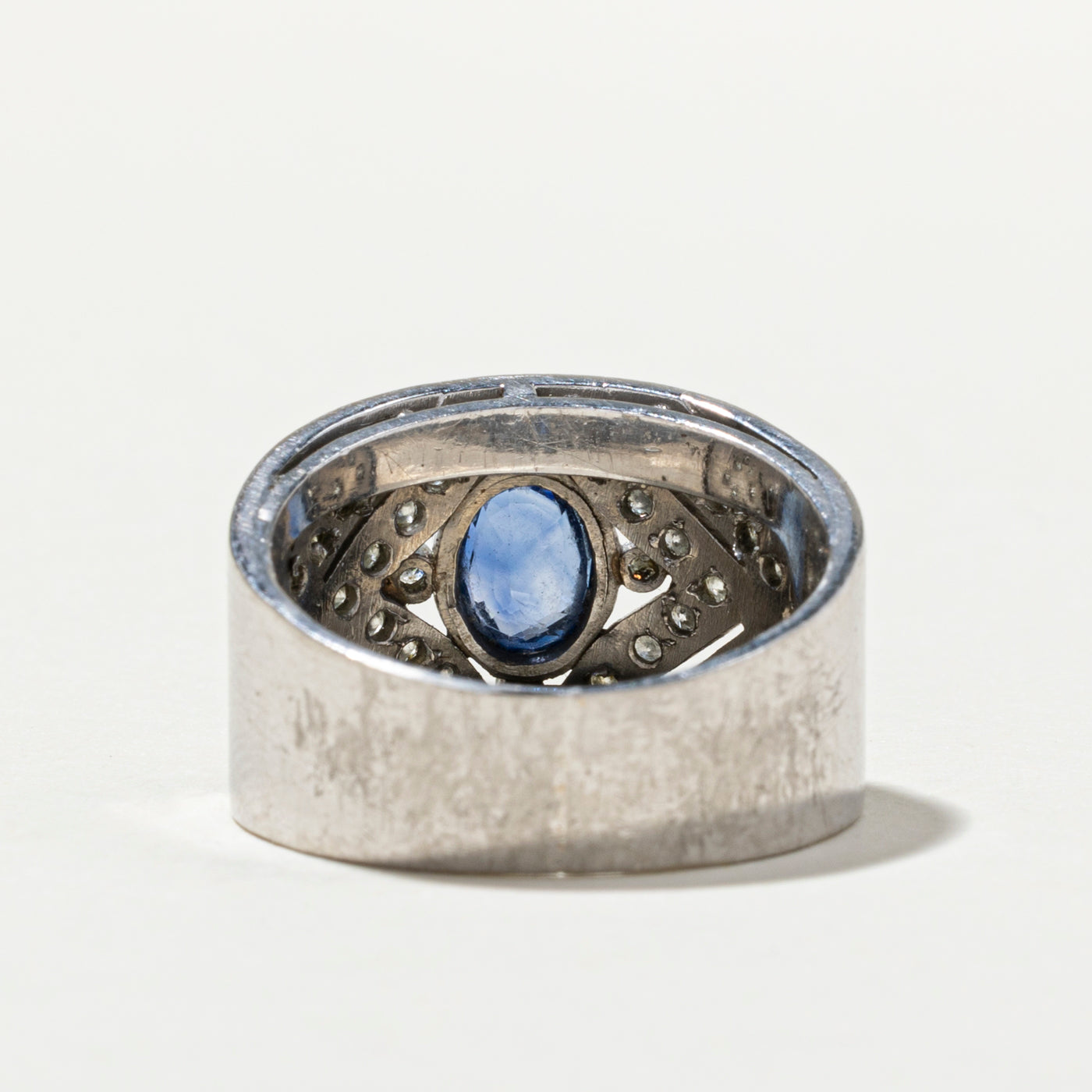 Sapphire & Diamond Cocktail Ring | 0.95ct, 0.84ctw | SZ 9.5