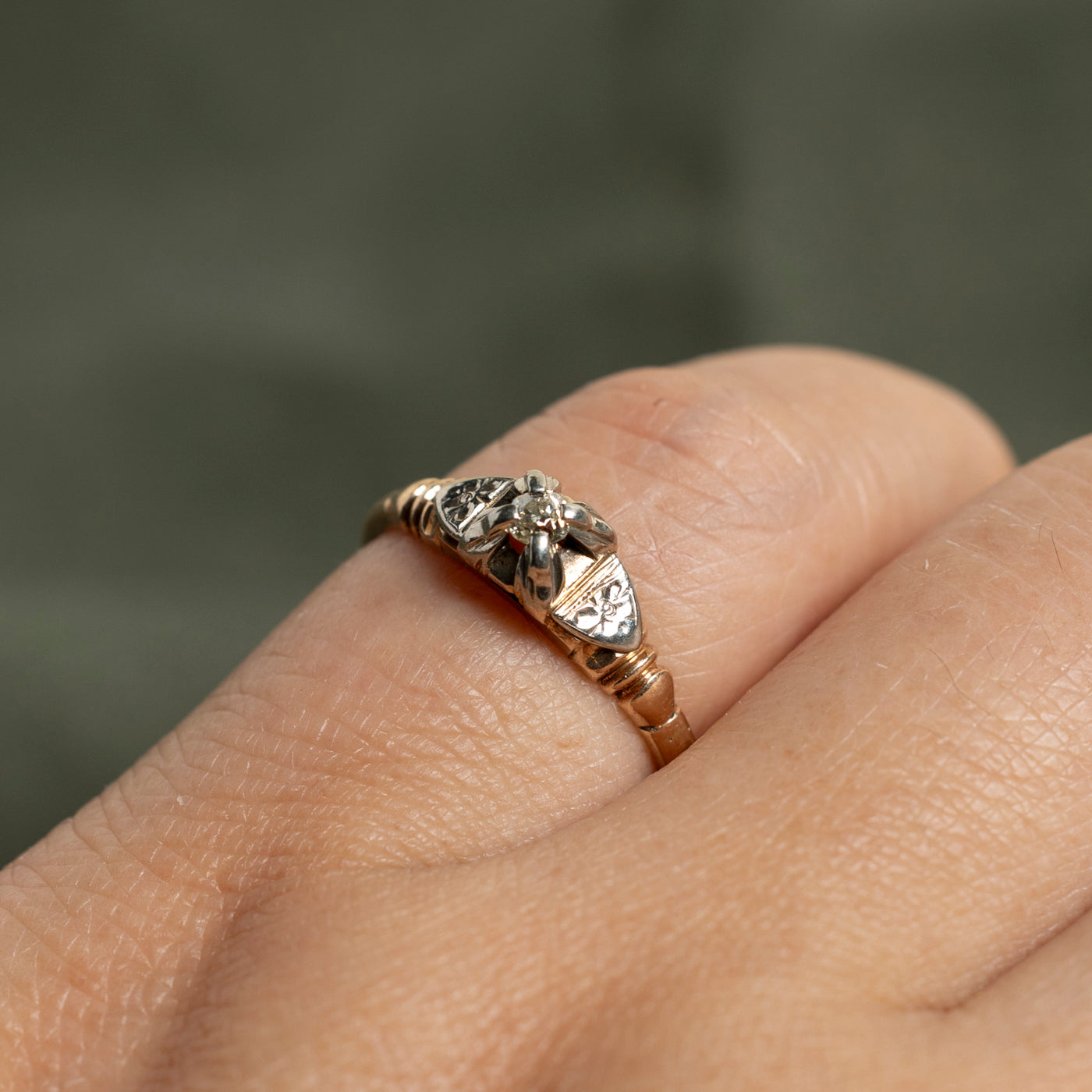 Single Stone Illusion Set Diamond Ring | 0.08ct | SZ 5.5