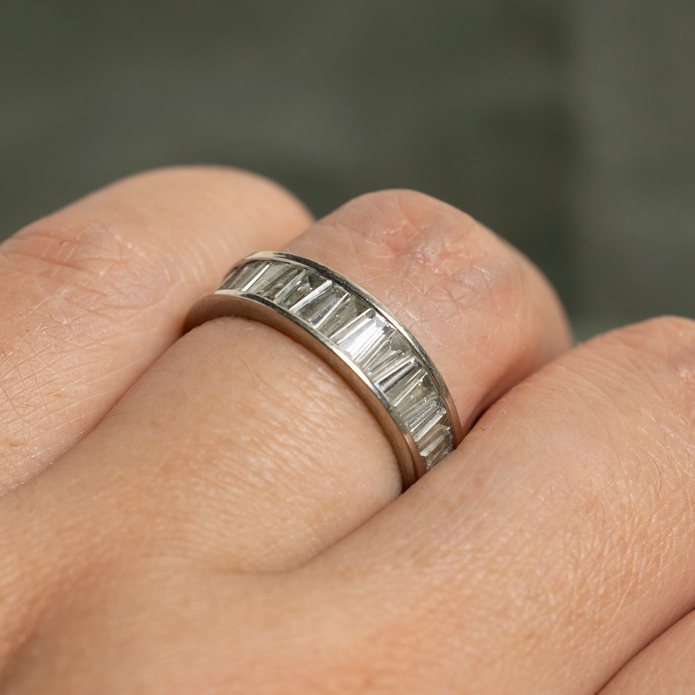Eternity Tapered Baguette Cut Diamond Band | 3.78ctw | SZ 6.75