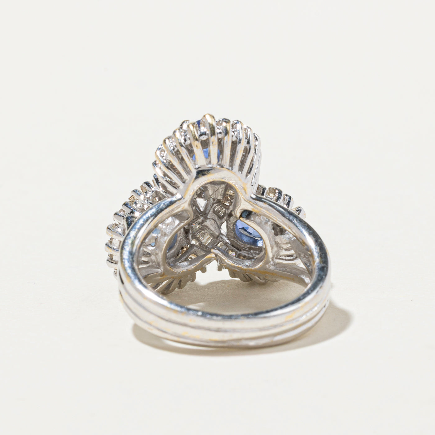 Sapphire & Diamond Cocktail Ring | 1.23ct, 0.67ctw | SZ 4.5