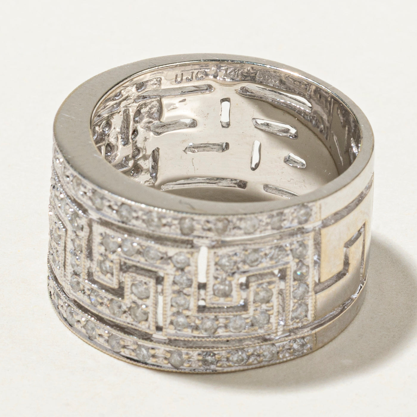Diamond Geometric Design Band | 0.86ctw | SZ 6.75