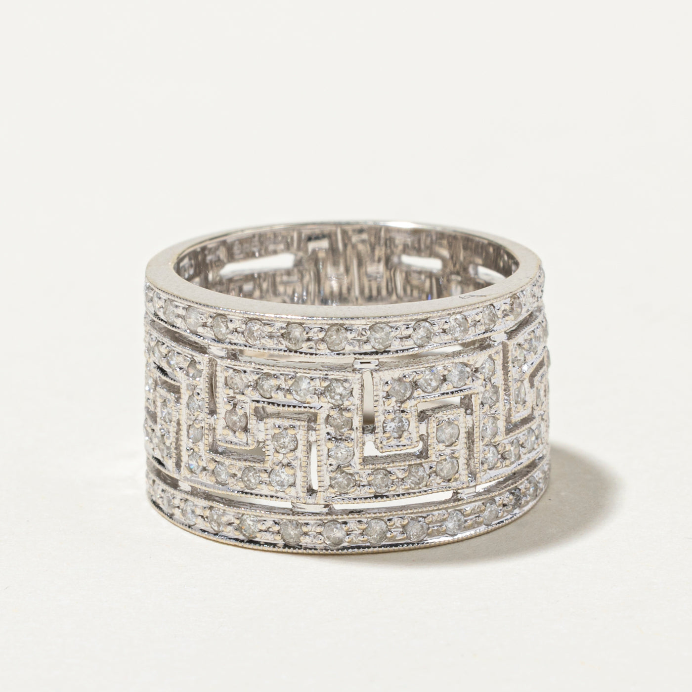 Diamond Geometric Design Band | 0.86ctw | SZ 6.75