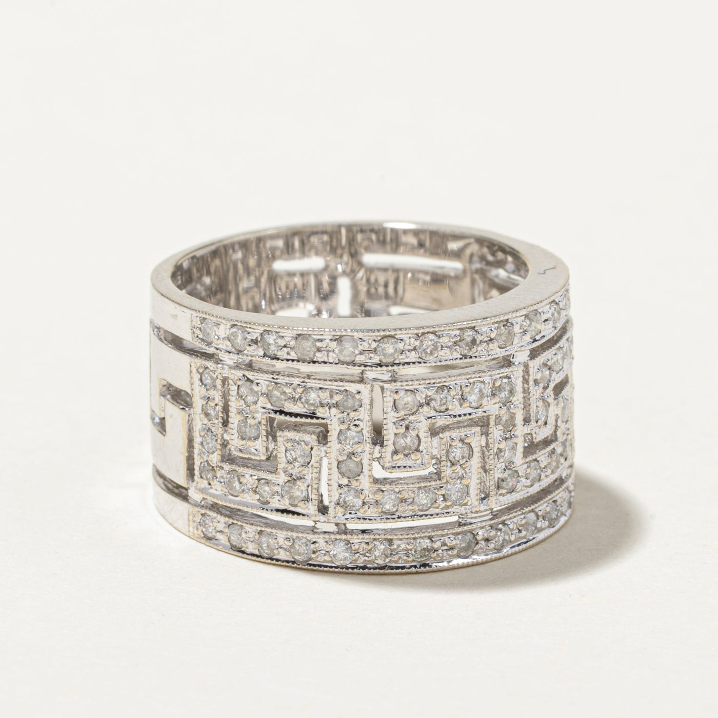 Diamond Geometric Design Band | 0.86ctw | SZ 6.75