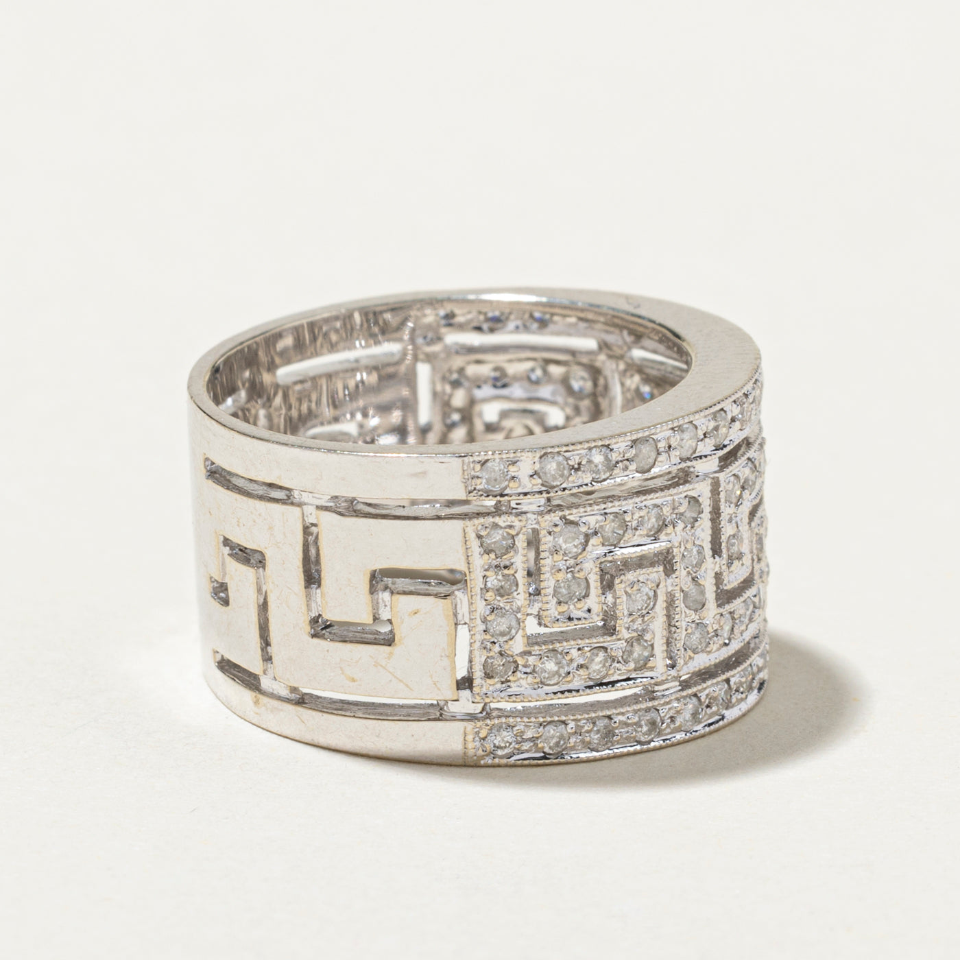 Diamond Geometric Design Band | 0.86ctw | SZ 6.75