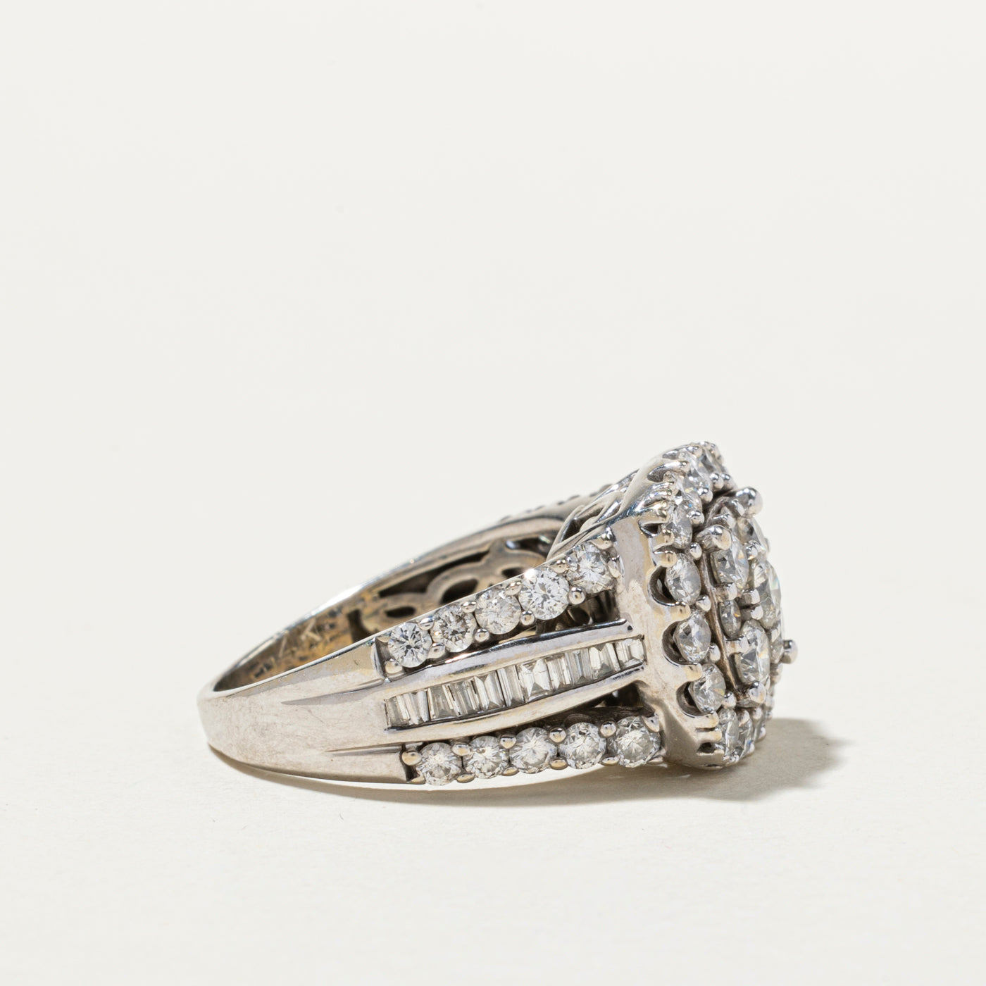 Diamond Cluster Halo Cocktail Ring | 2.73ctw | SZ 7.25
