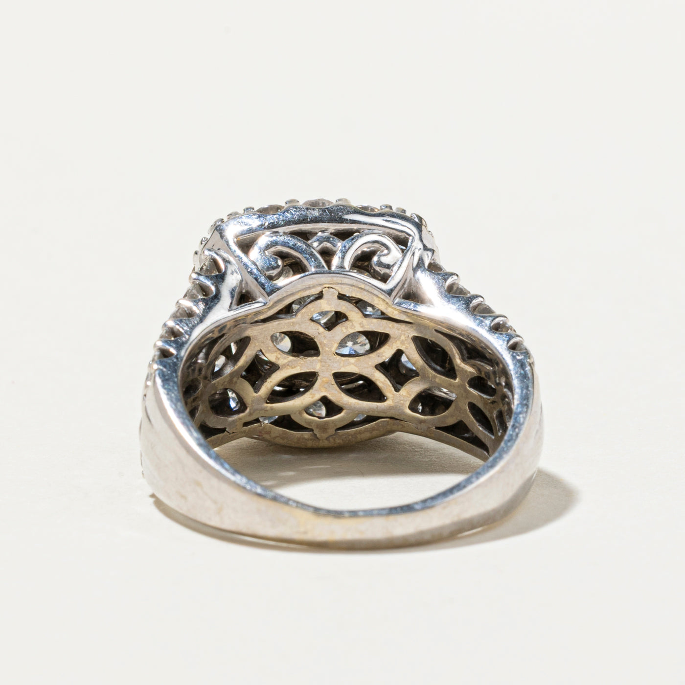 Diamond Cluster Halo Cocktail Ring | 2.73ctw | SZ 7.25