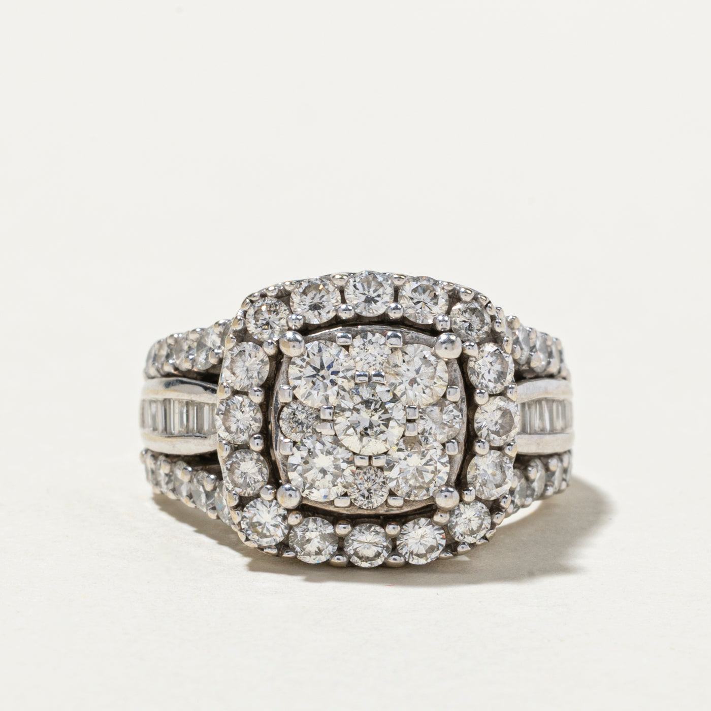 Diamond Cluster Halo Cocktail Ring | 2.73ctw | SZ 7.25