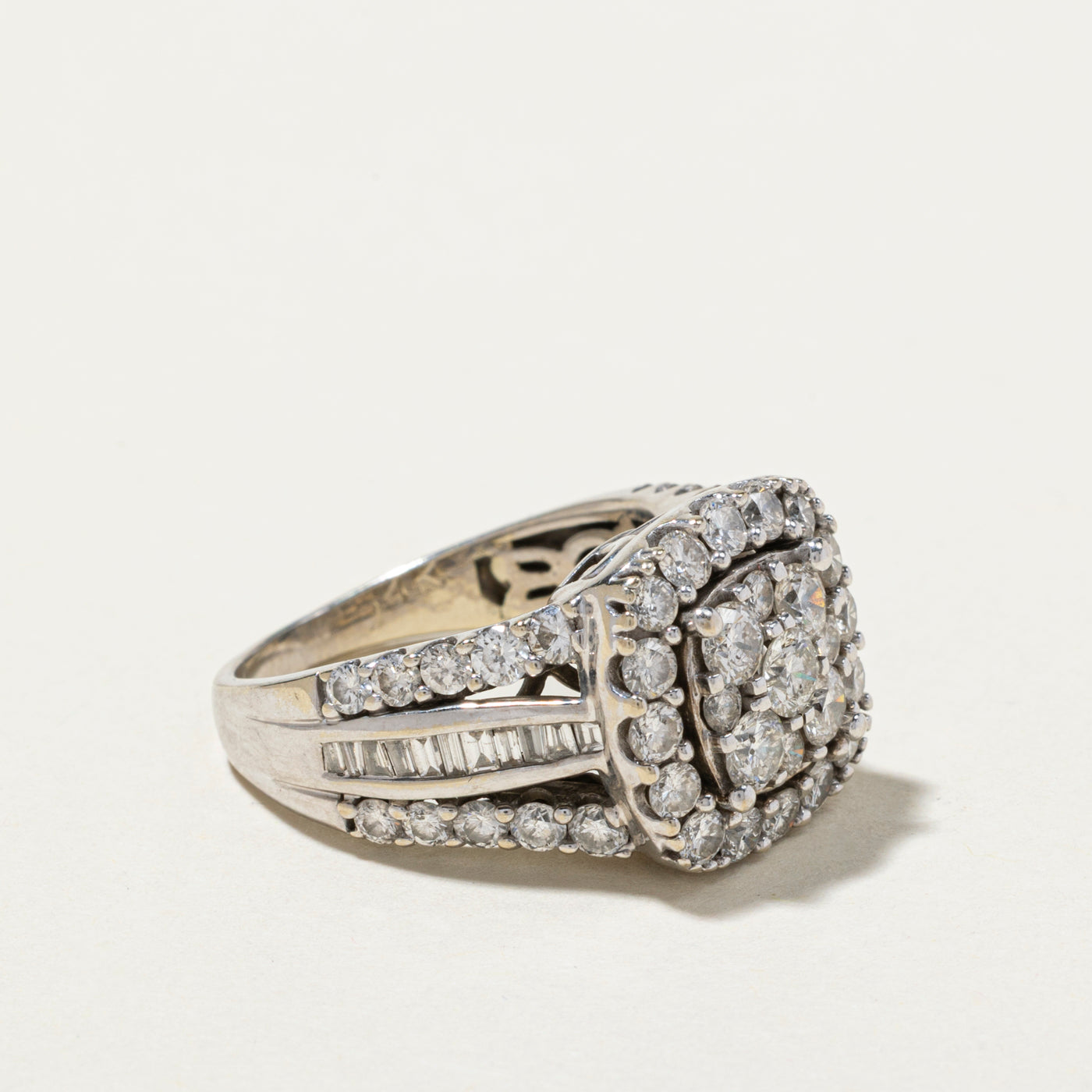 Diamond Cluster Halo Cocktail Ring | 2.73ctw | SZ 7.25