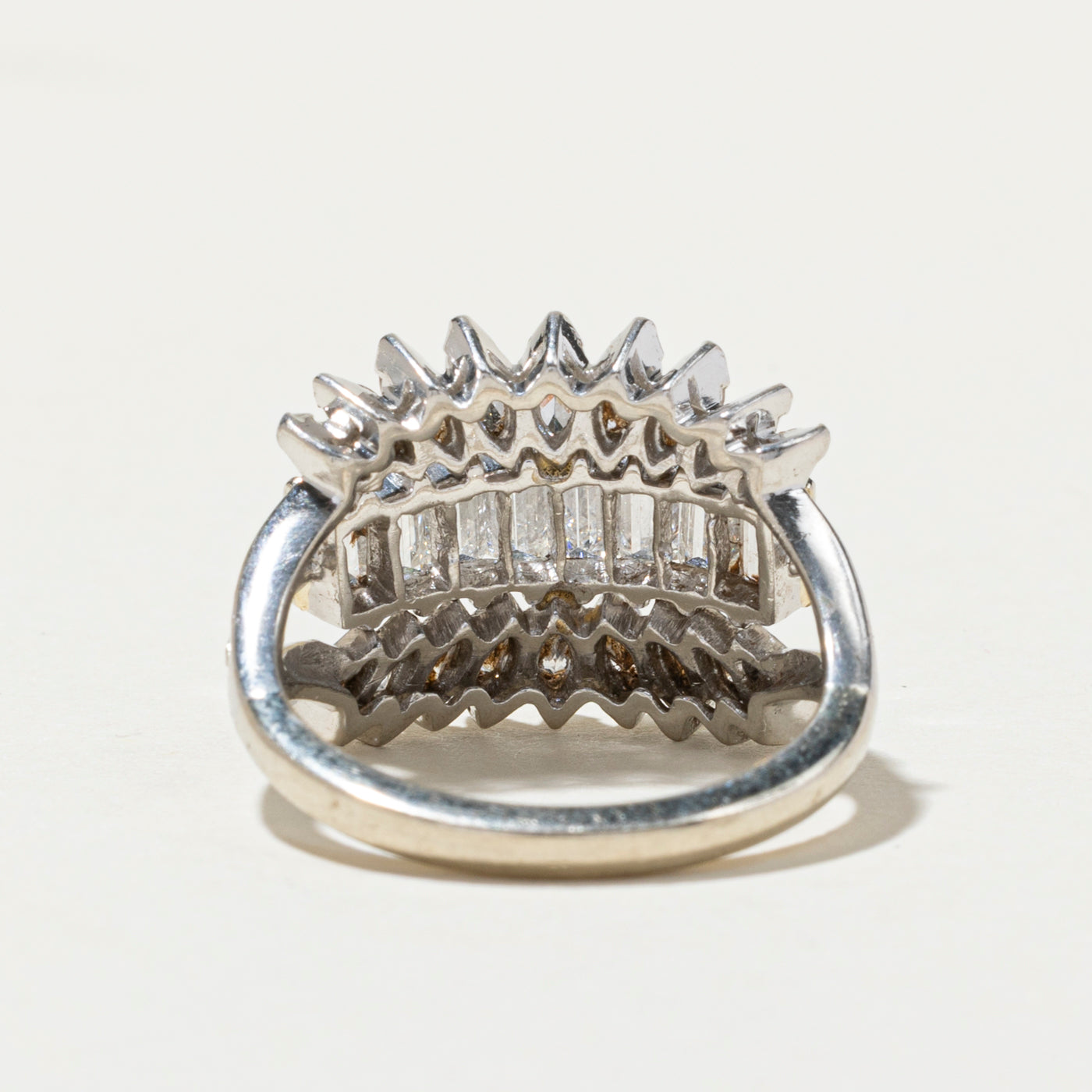 Multi Cut Diamond Cocktail Ring | 3.10ctw | SZ 7.5
