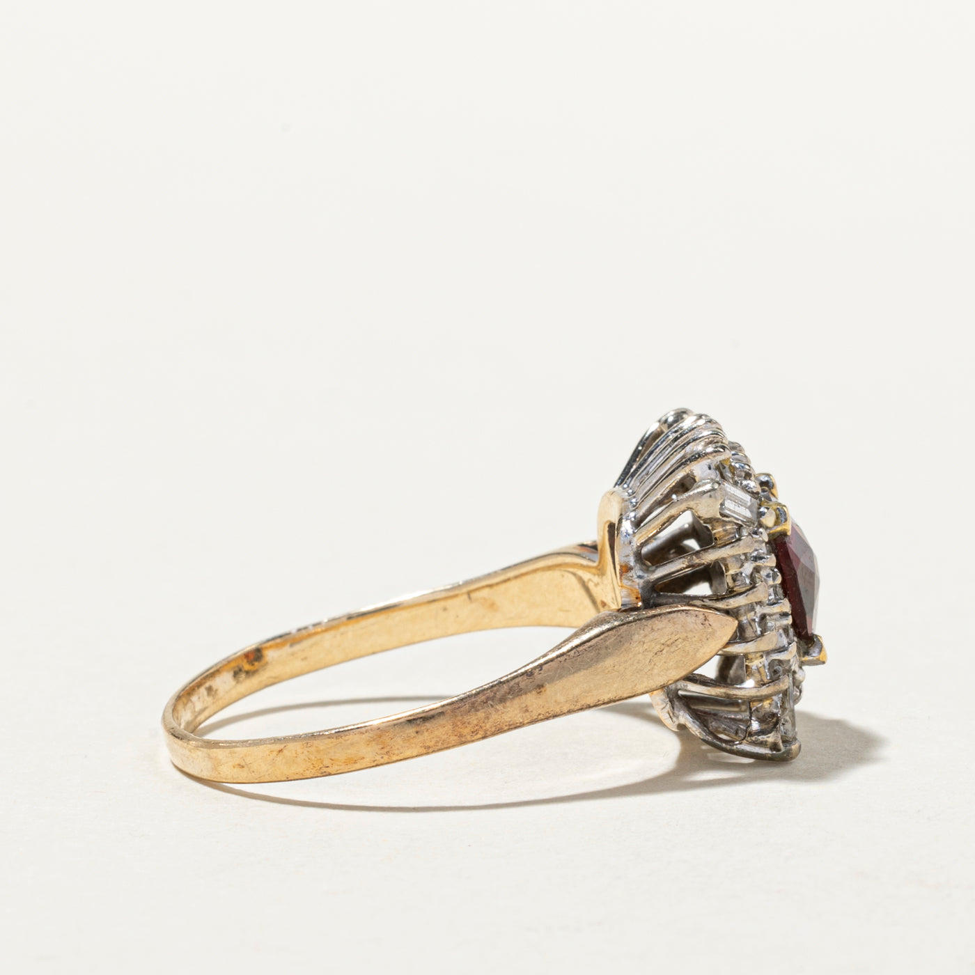 Garnet & Diamond Cocktail Ring | 2.06ct, 0.82ctw | SZ 11