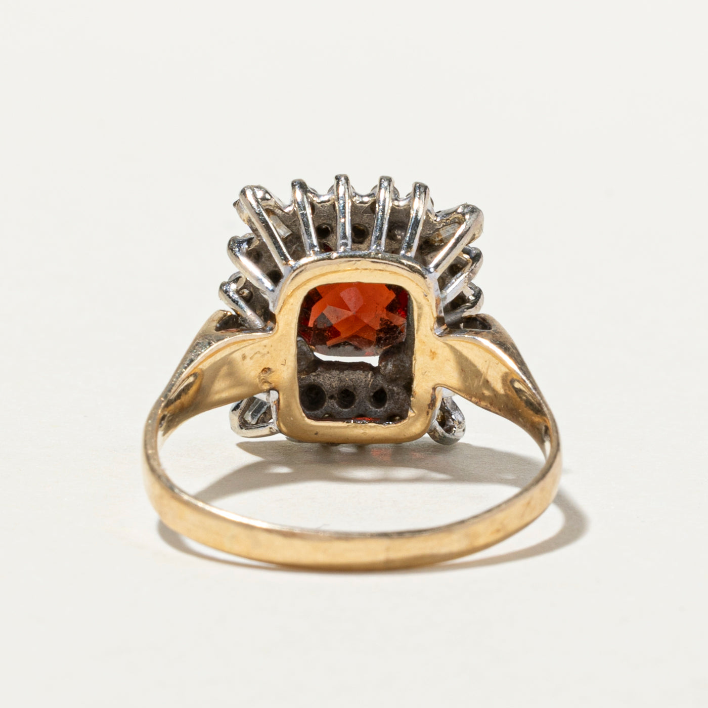 Garnet & Diamond Cocktail Ring | 2.06ct, 0.82ctw | SZ 11