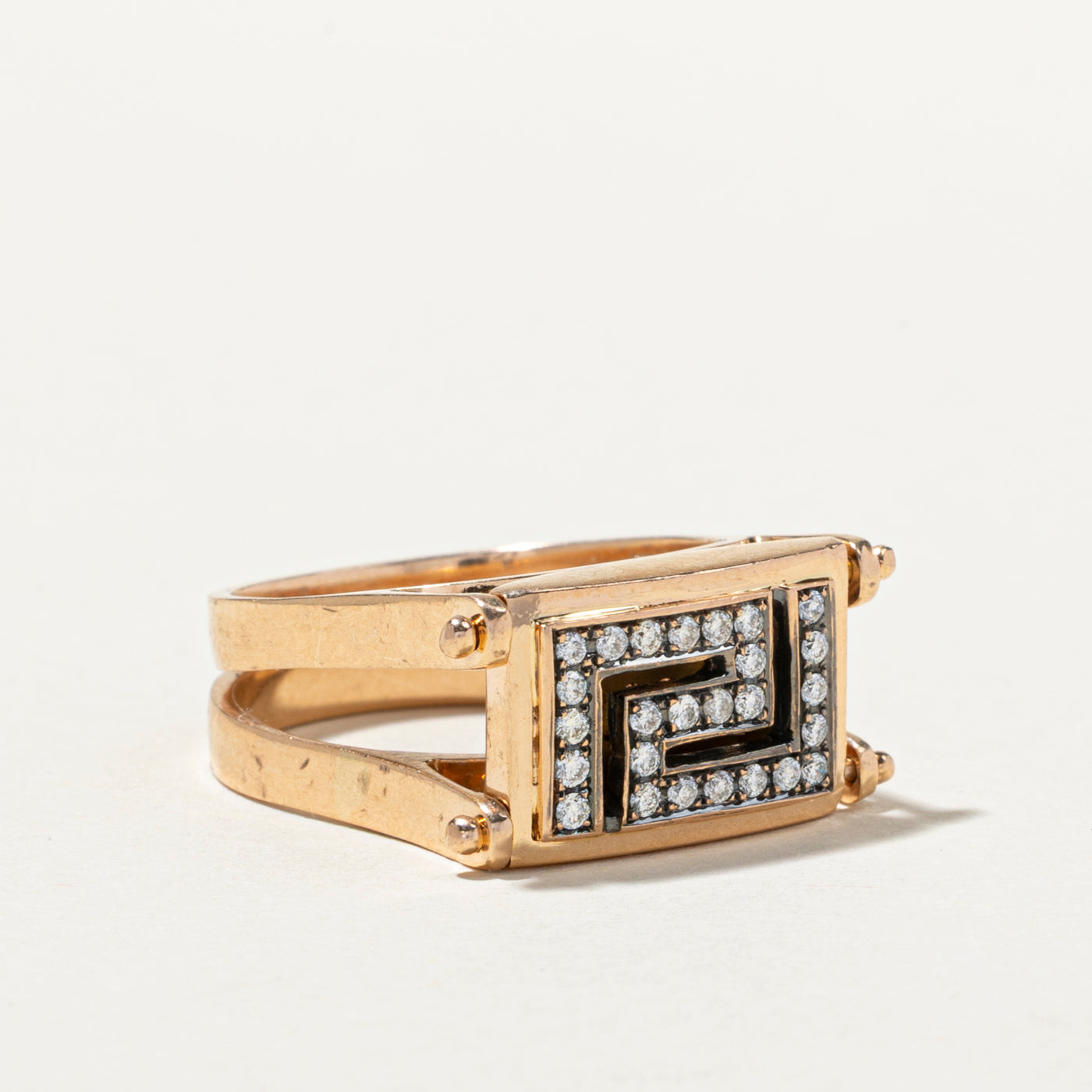 Flippable Diamond Geometric Design Ring | 0.47ctw | SZ 7.5