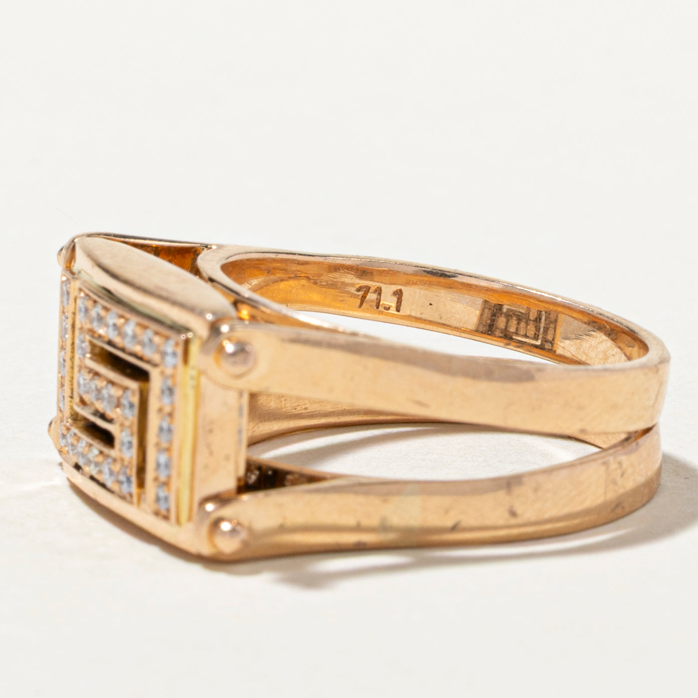 Flippable Diamond Geometric Design Ring | 0.47ctw | SZ 7.5