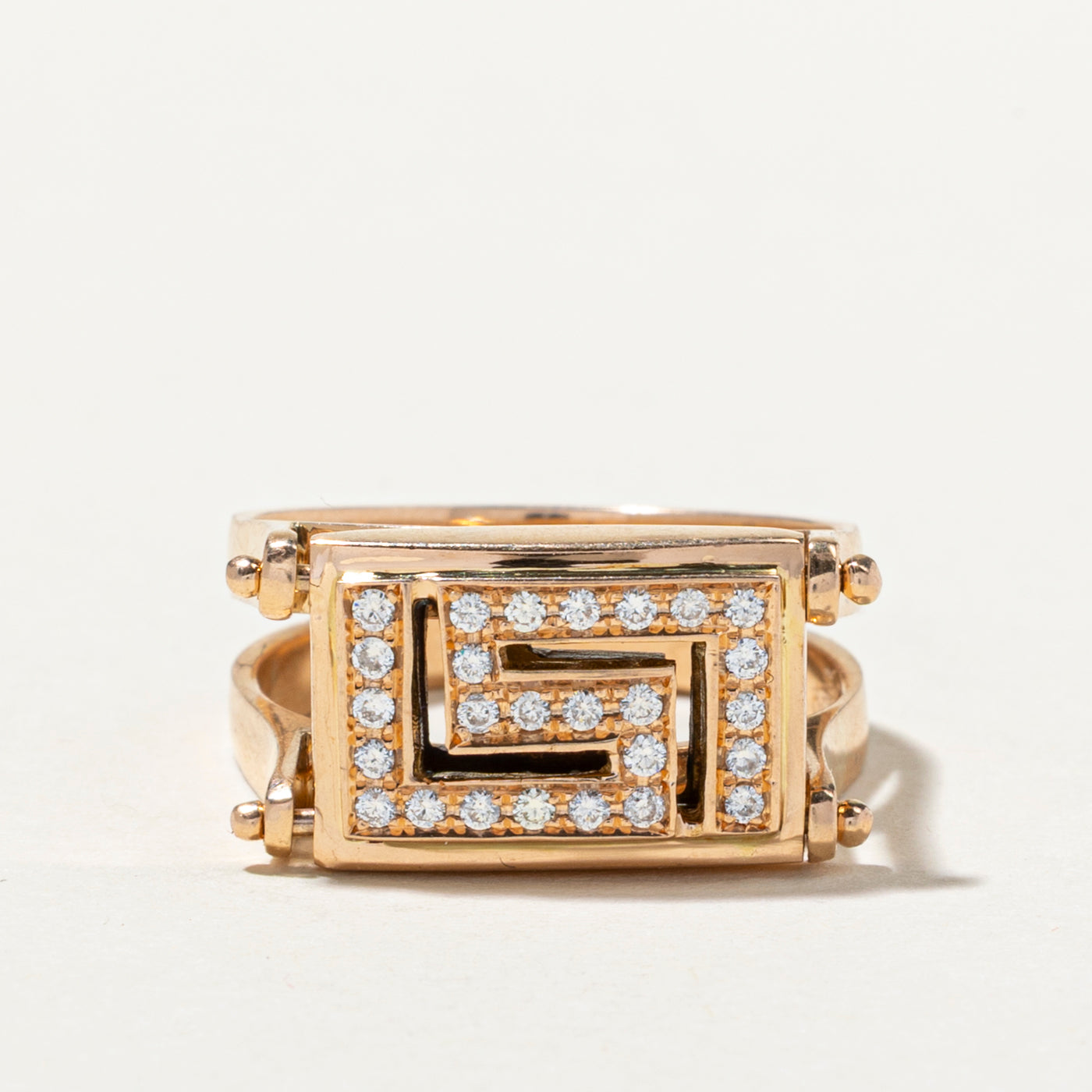 Flippable Diamond Geometric Design Ring | 0.47ctw | SZ 7.5