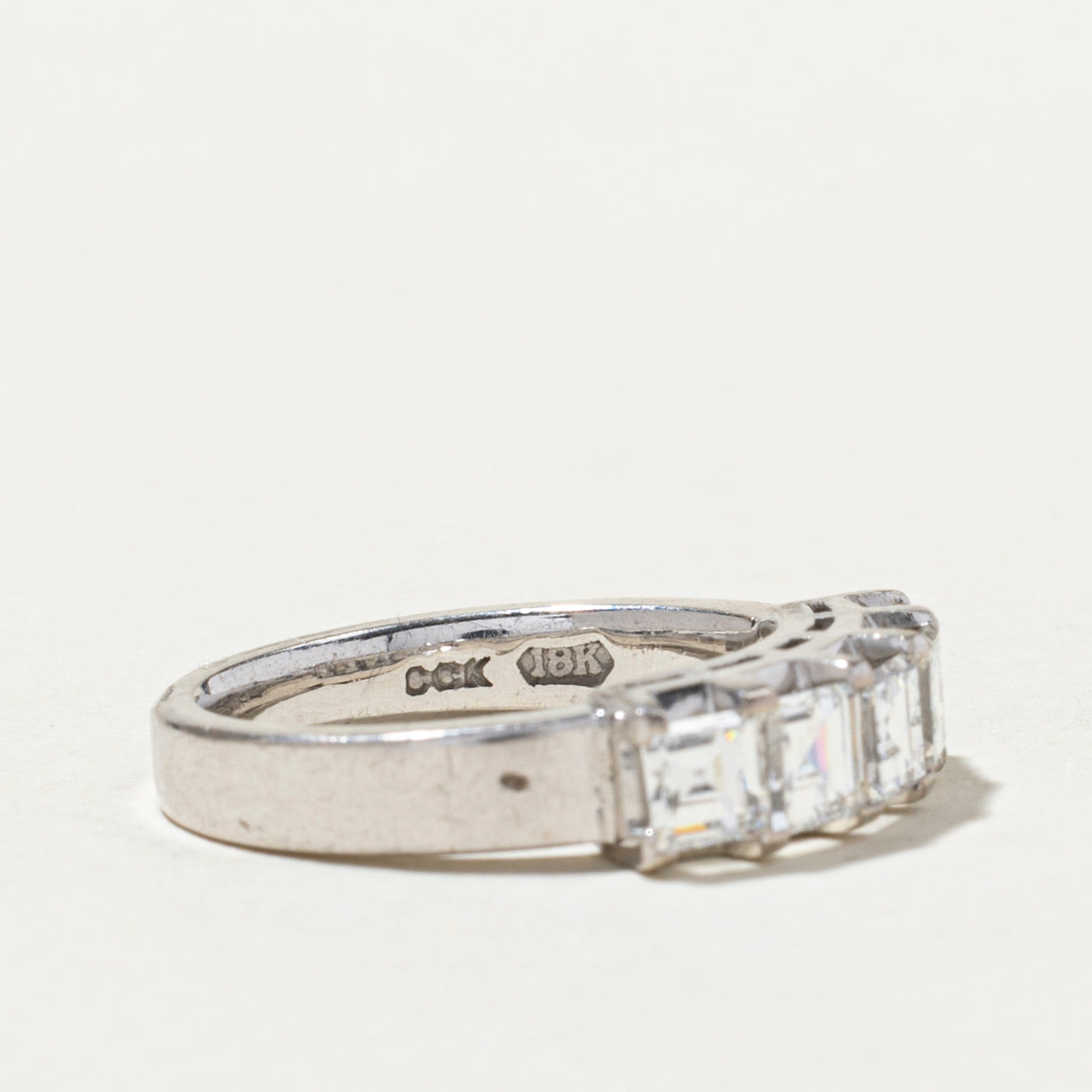 Five Stone Square Cut Diamond Ring | 1.17ctw | SZ 4