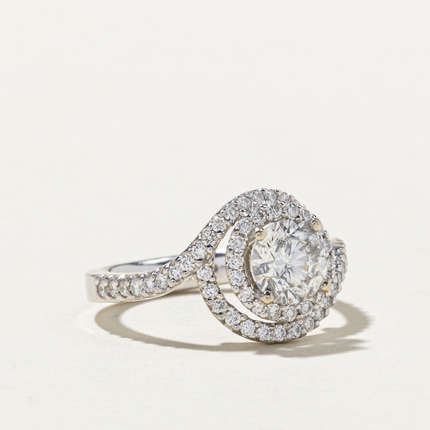 Diamond Double Halo Engagement Ring | 1.51ctw | SZ 5.5