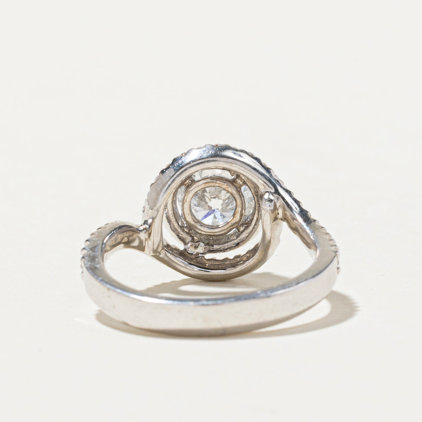 Diamond Double Halo Engagement Ring | 1.51ctw | SZ 5.5