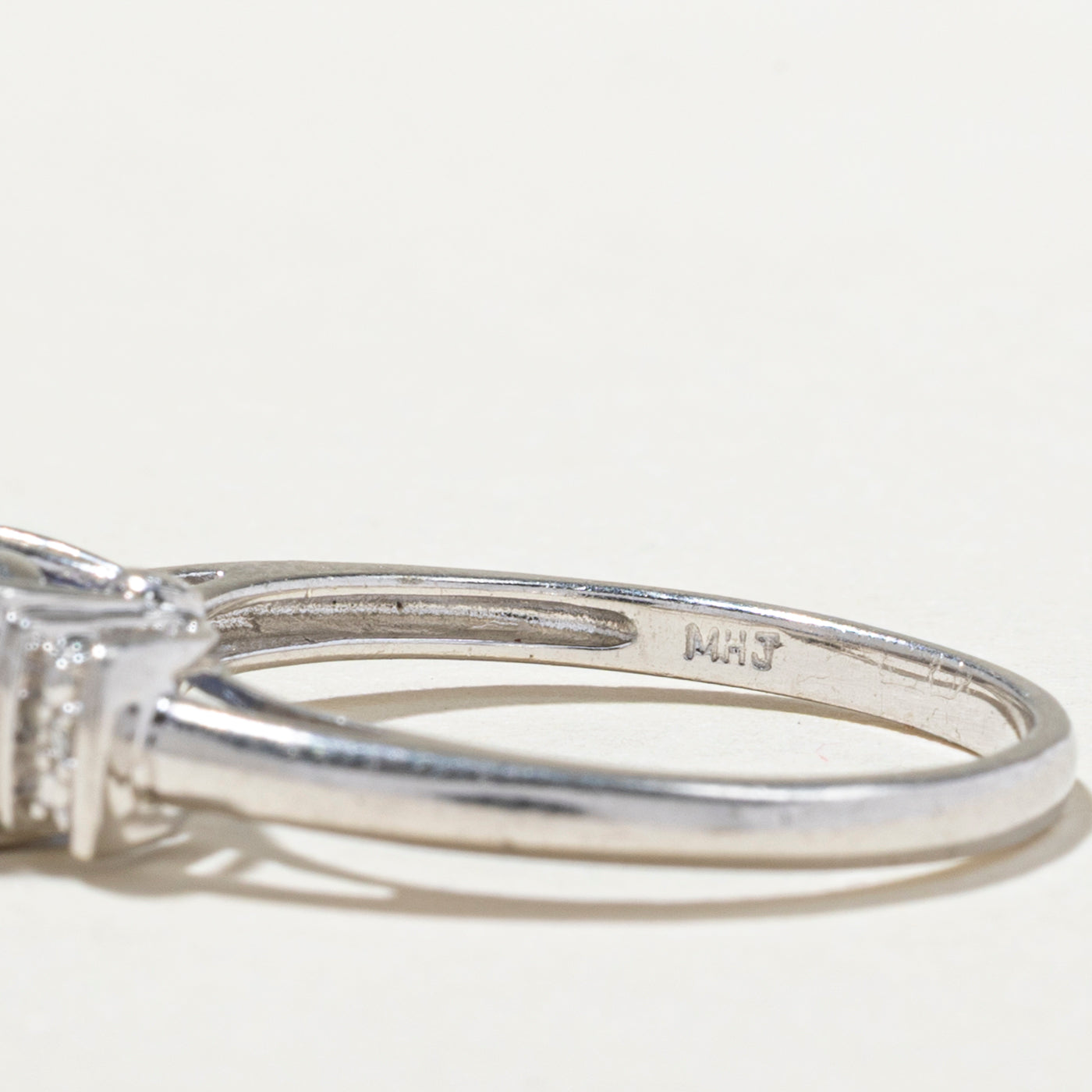 Sterling Silver Synthetic Sapphire & Natural Diamond Ring | 1.00ct, 0.01ctw | SZ 7.5