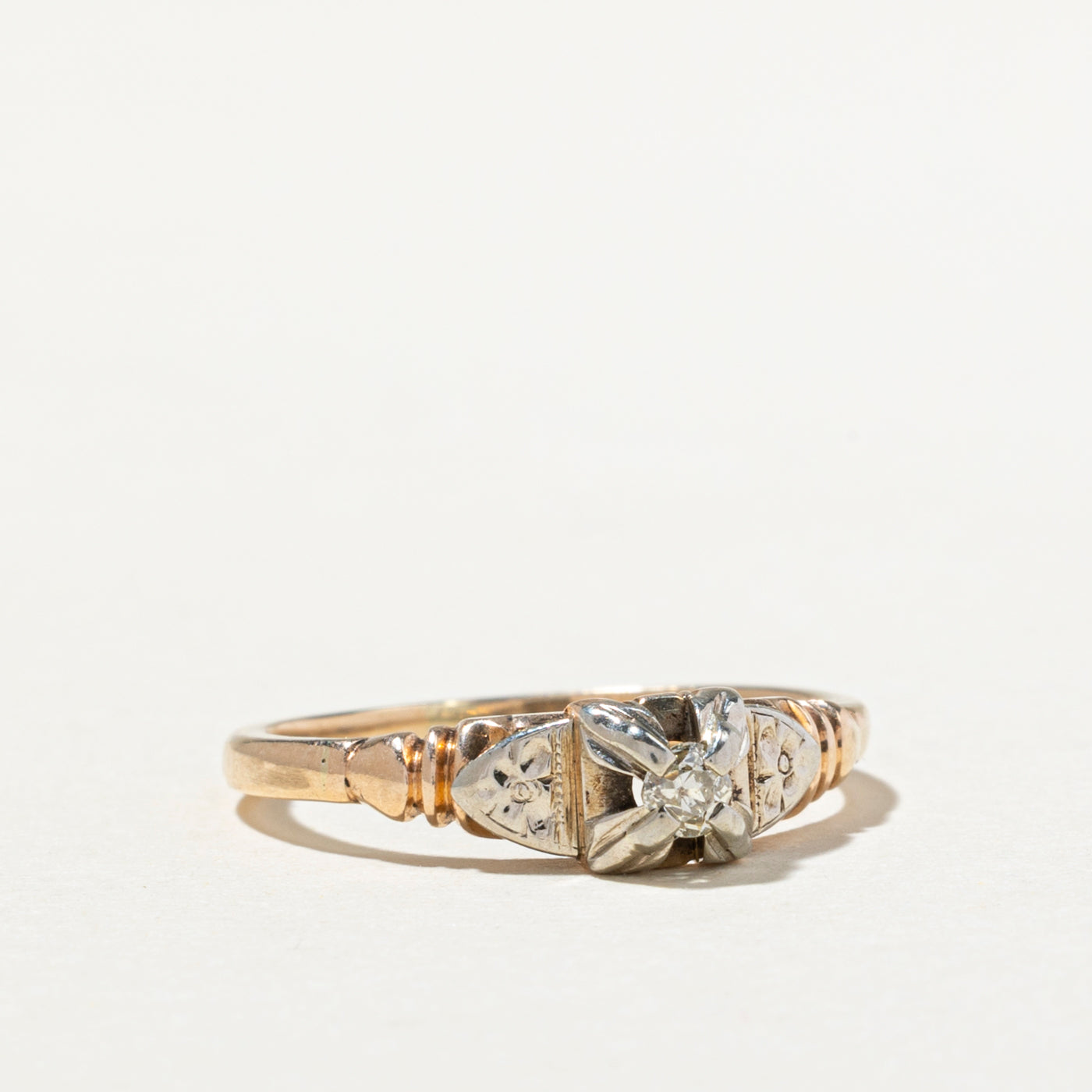 Single Stone Illusion Set Diamond Ring | 0.08ct | SZ 5.5