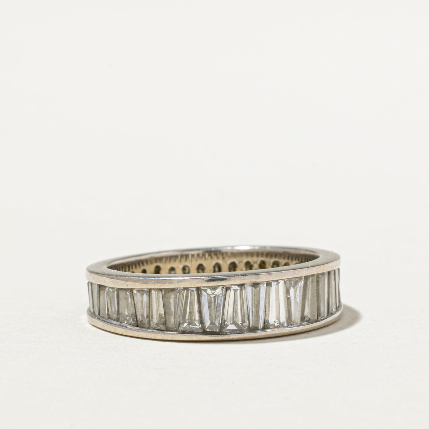 Eternity Tapered Baguette Cut Diamond Band | 3.78ctw | SZ 6.75