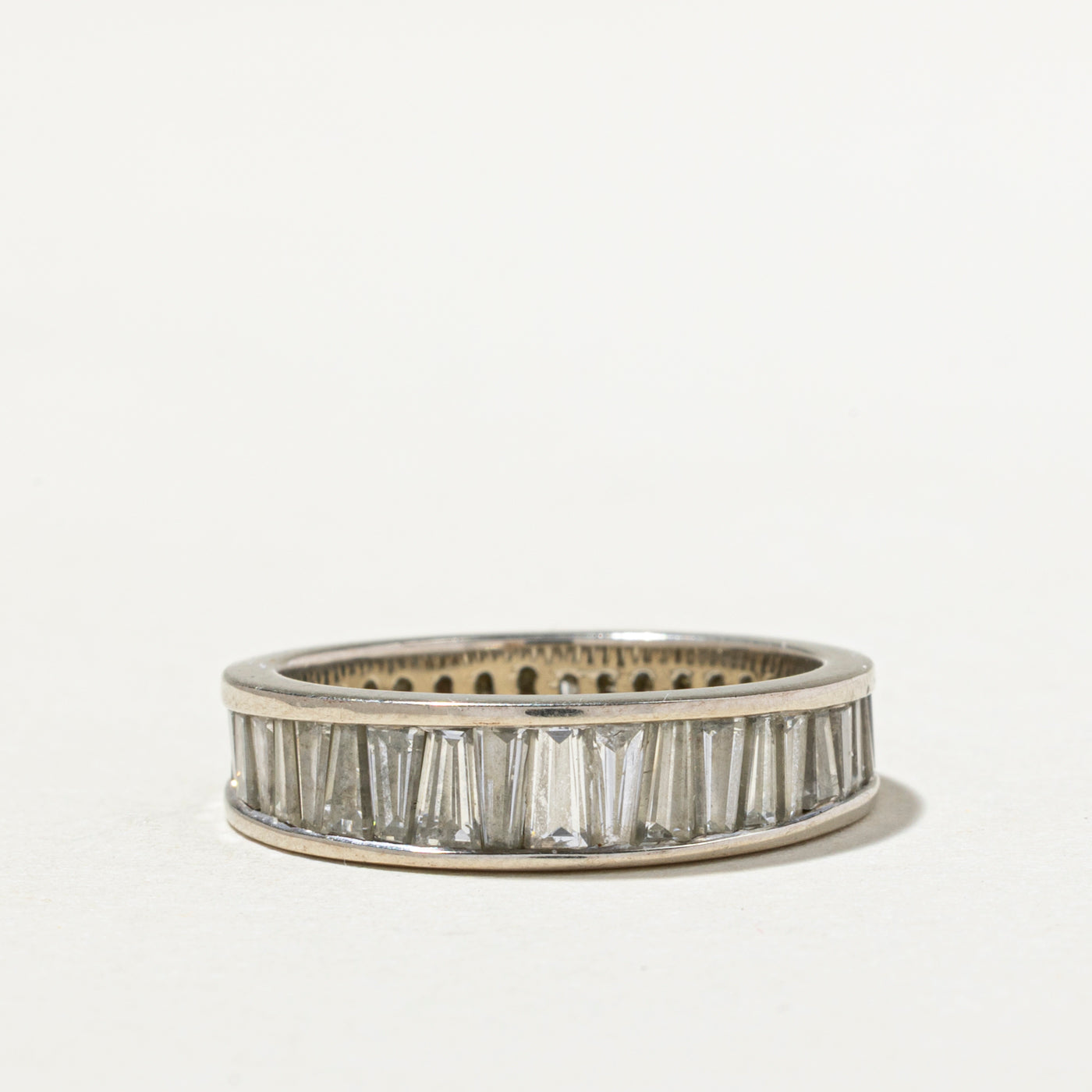 Eternity Tapered Baguette Cut Diamond Band | 3.78ctw | SZ 6.75