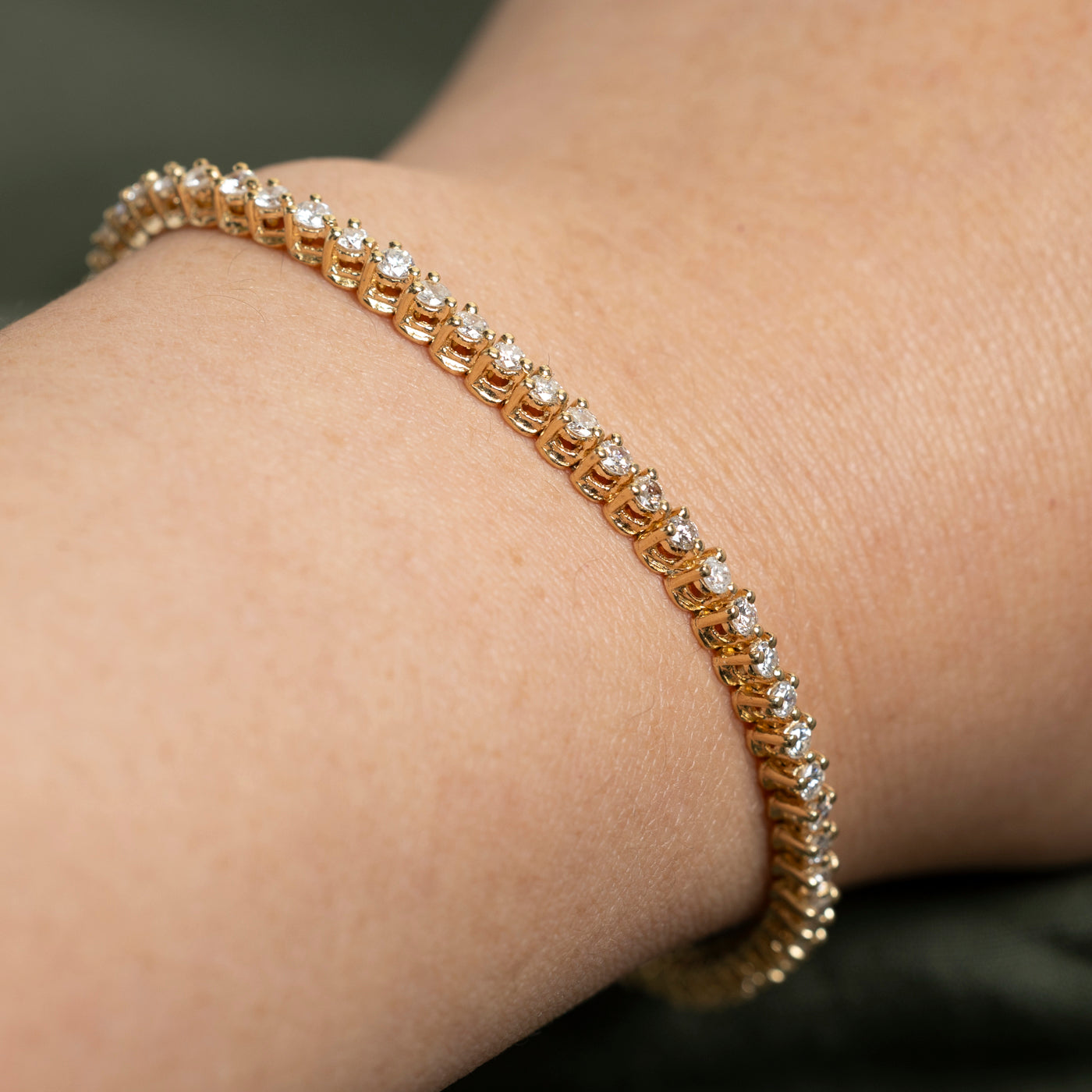 14K Diamond Tennis Bracelet | 2.35ctw | 7"