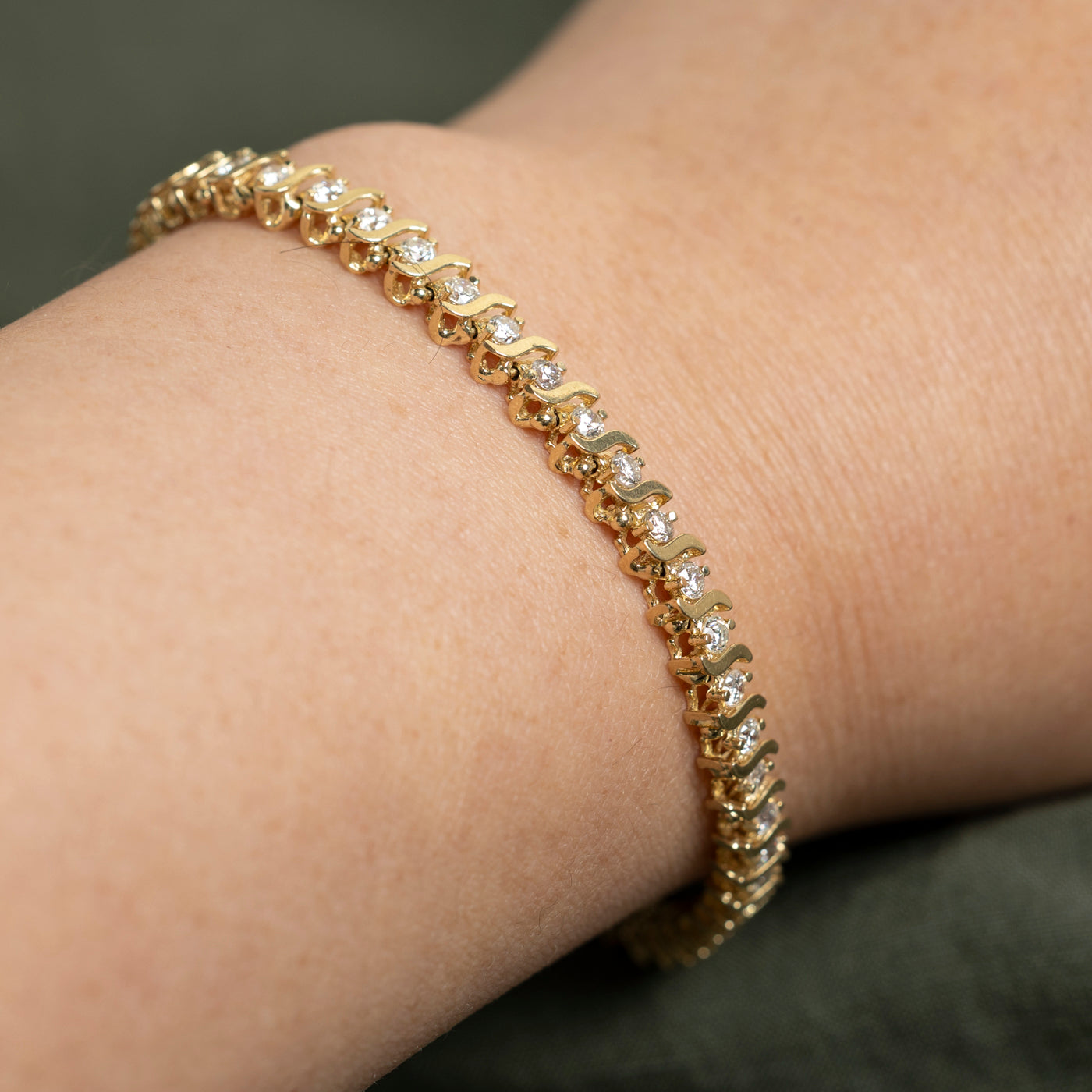 14K Diamond Tennis Bracelet | 2.59ctw | 7"
