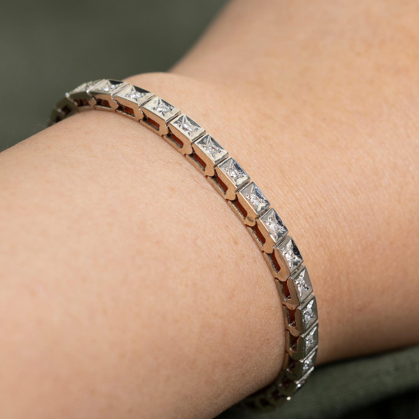 14K Diamond Tennis Bracelet | 1.22ctw | 7"