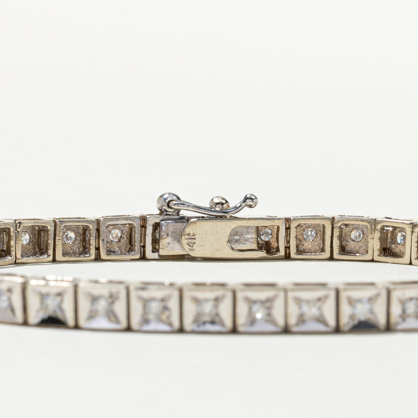 14K Diamond Tennis Bracelet | 1.22ctw | 7"